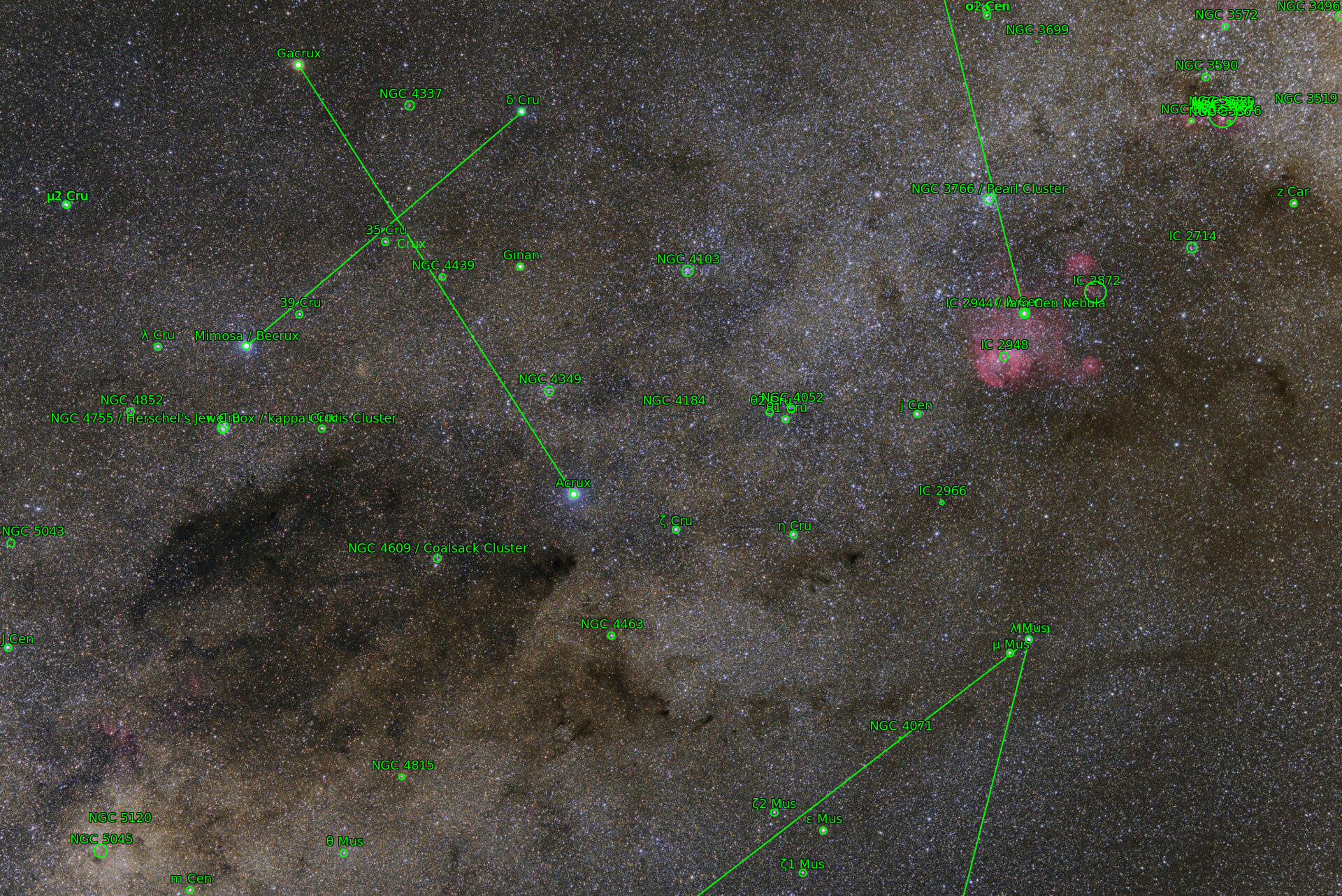 Sternkarten-Overlay (Astrometry.net)