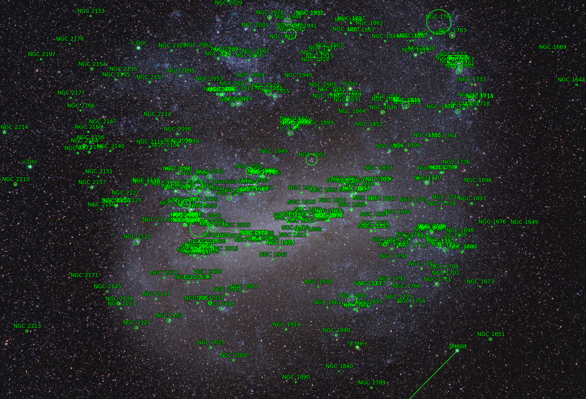 Sternkarten-Overlay (Astrometry.net)