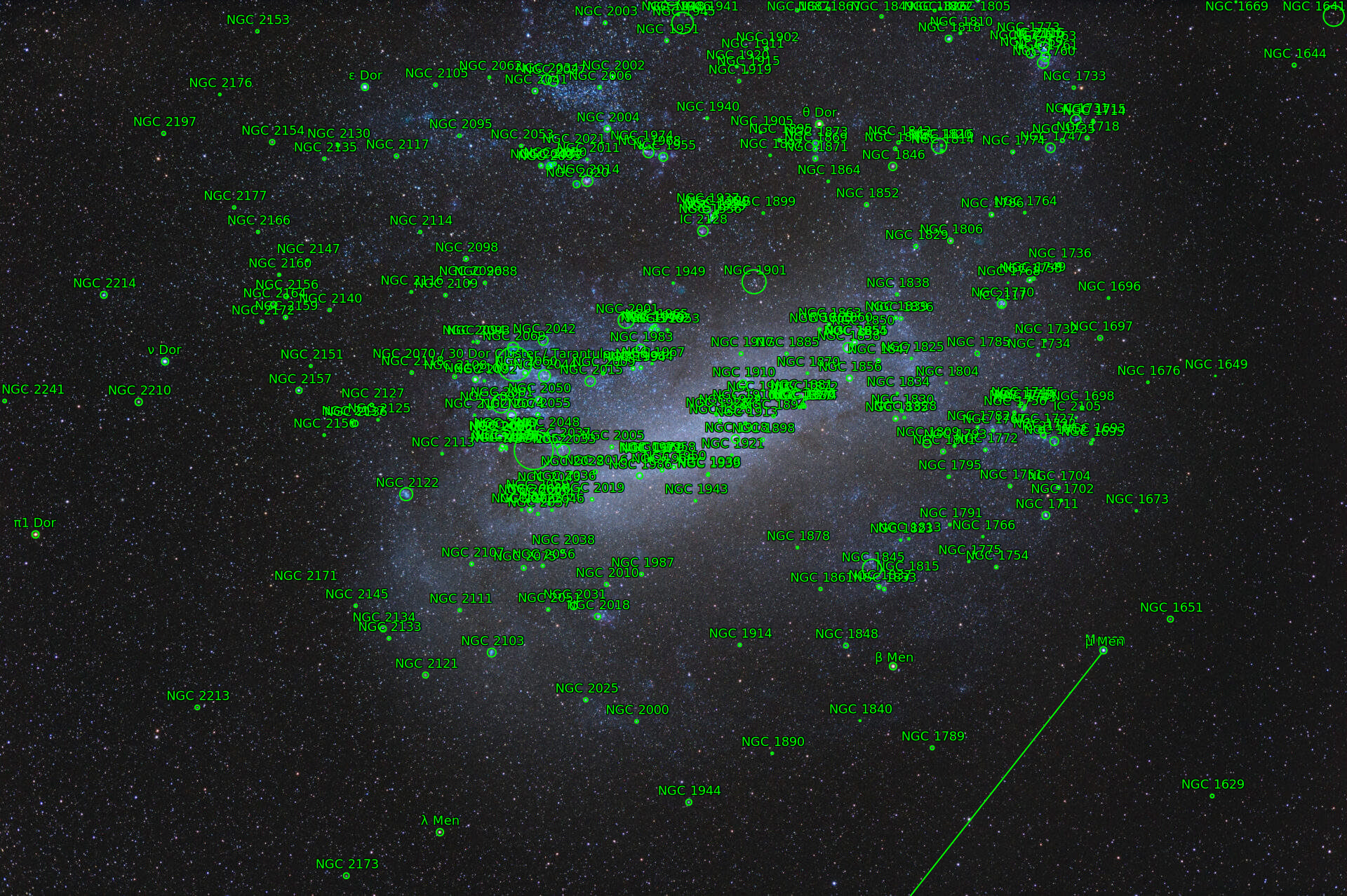 Sternkarten-Overlay (Astrometry.net)