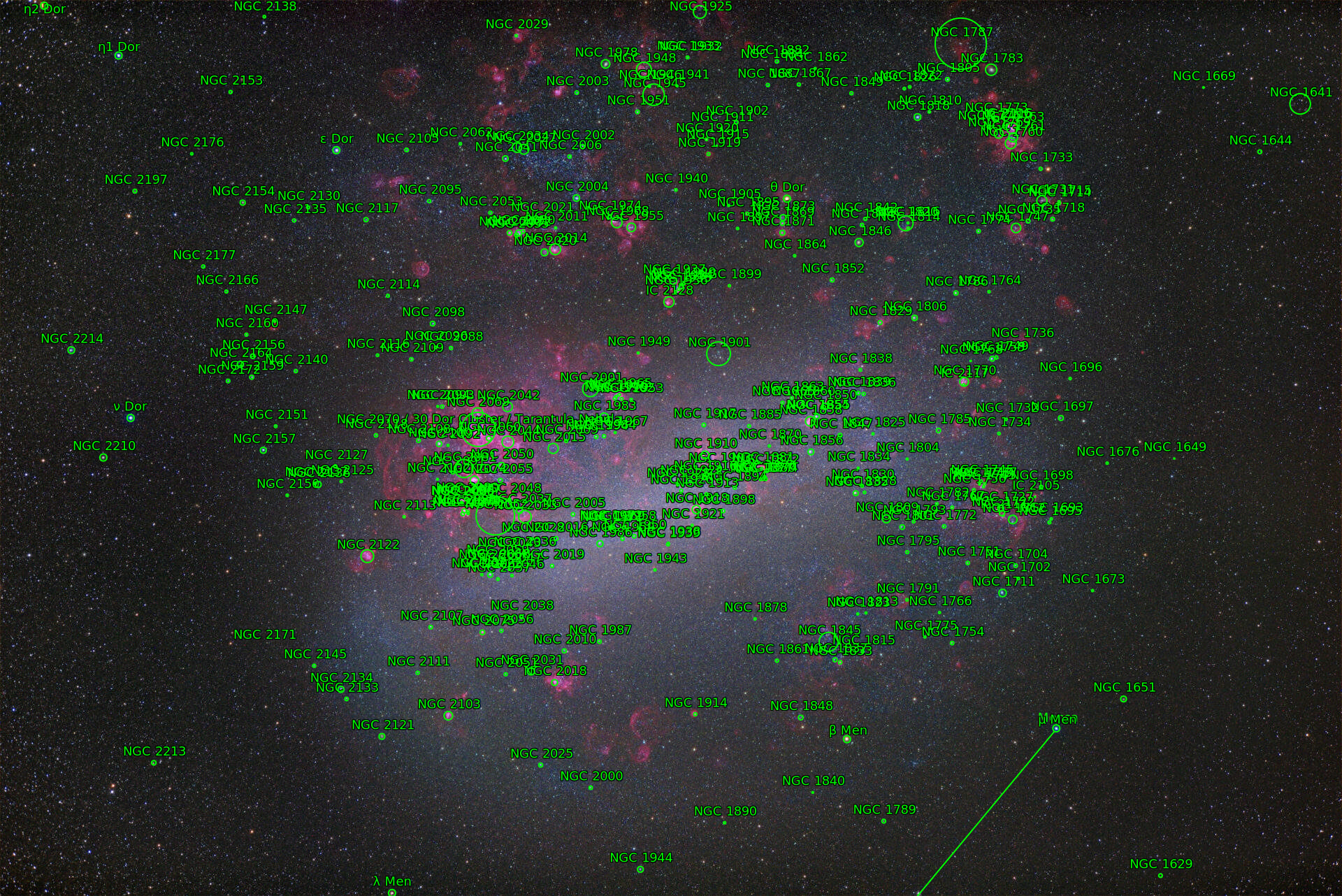 Sternkarten-Overlay (Astrometry.net)