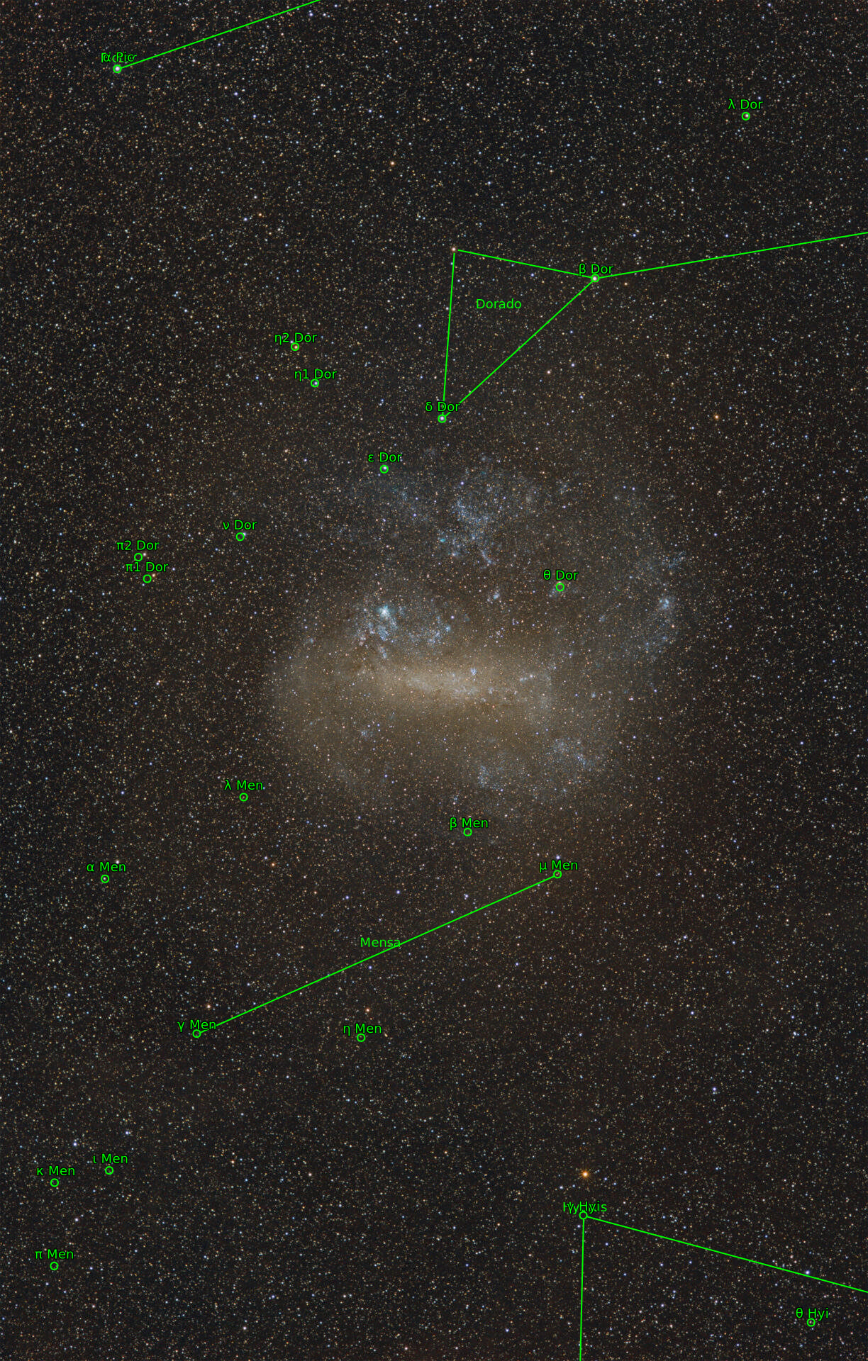 Sternkarten-Overlay (Astrometry.net)