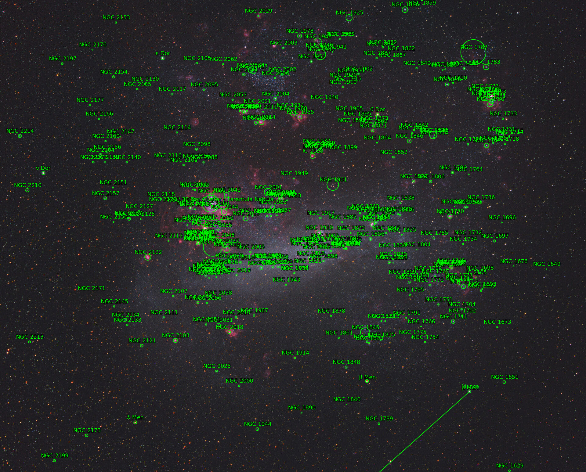 Sternkarten-Overlay (Astrometry.net)
