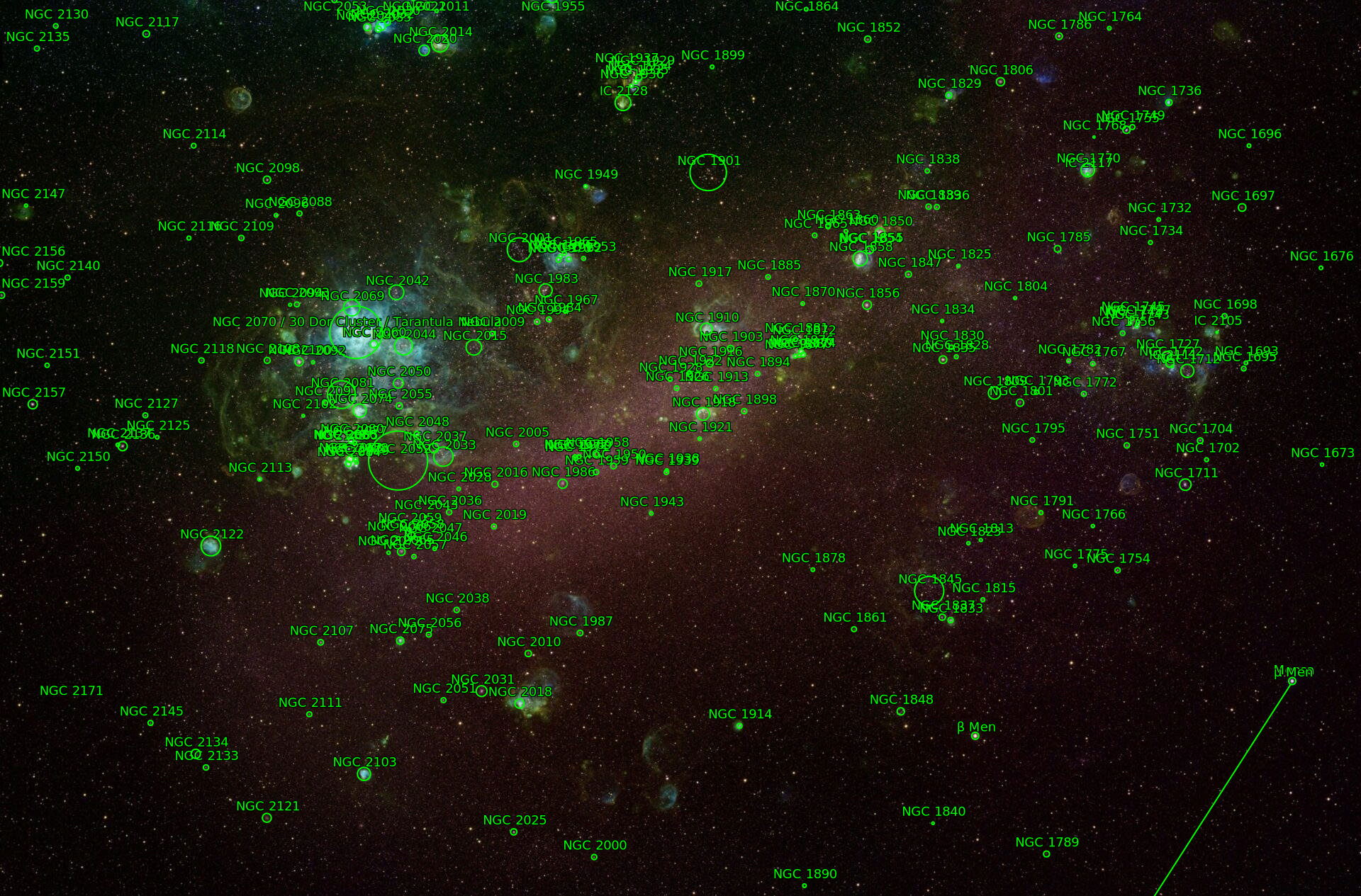 Sternkarten-Overlay (Astrometry.net)