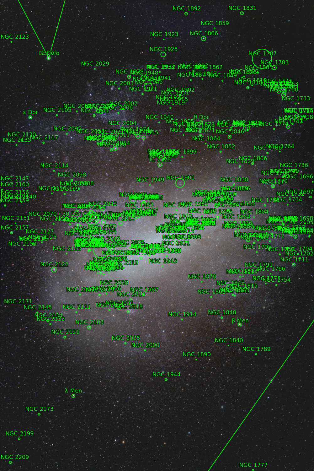 Sternkarten-Overlay (Astrometry.net)