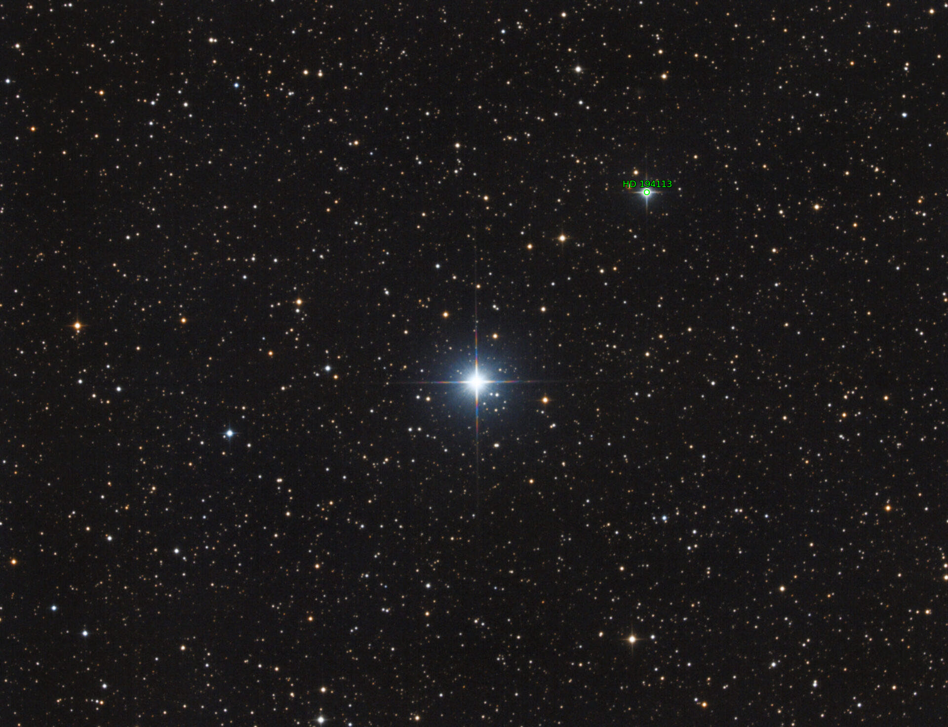 Sternkarten-Overlay (Astrometry.net)