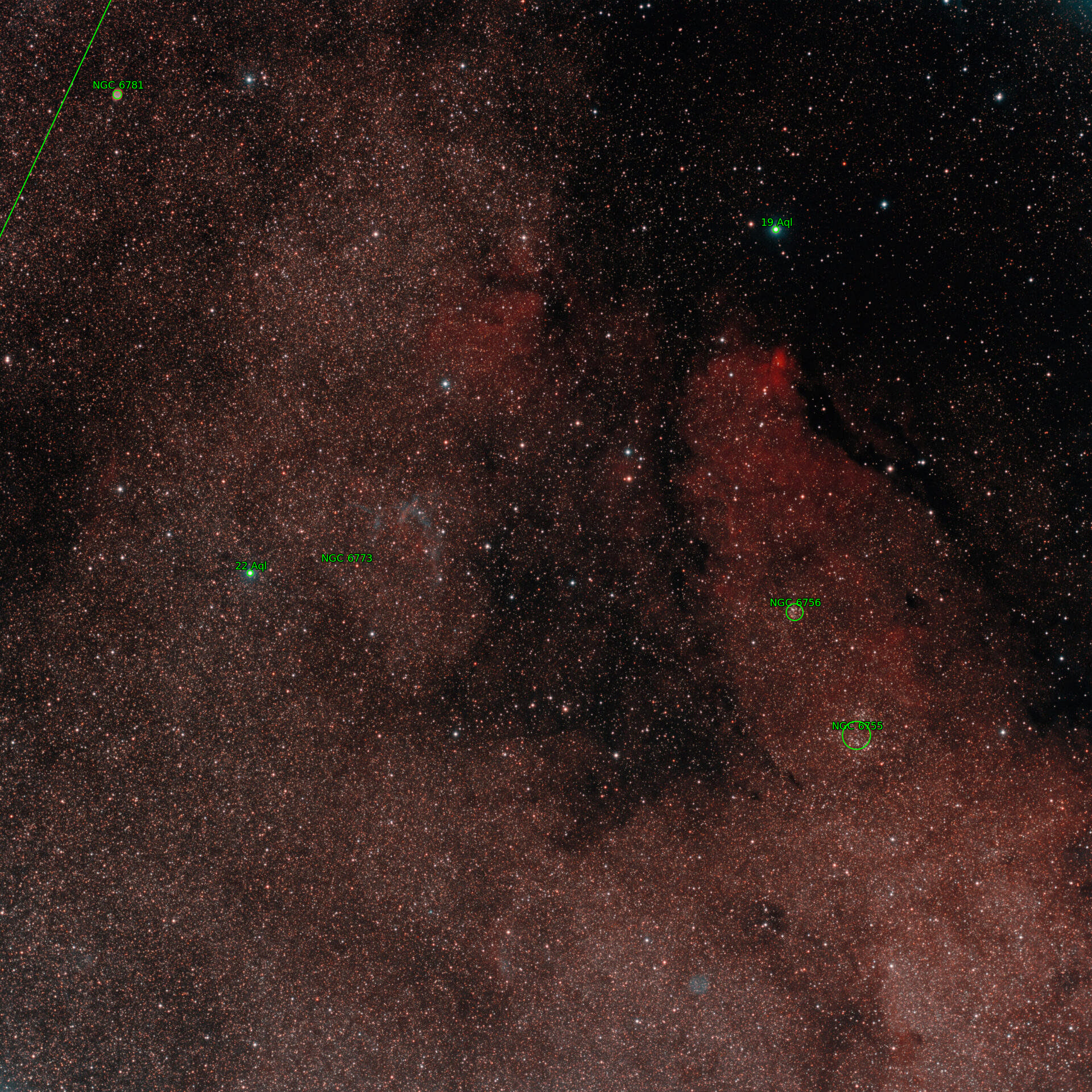 Sternkarten-Overlay (Astrometry.net)