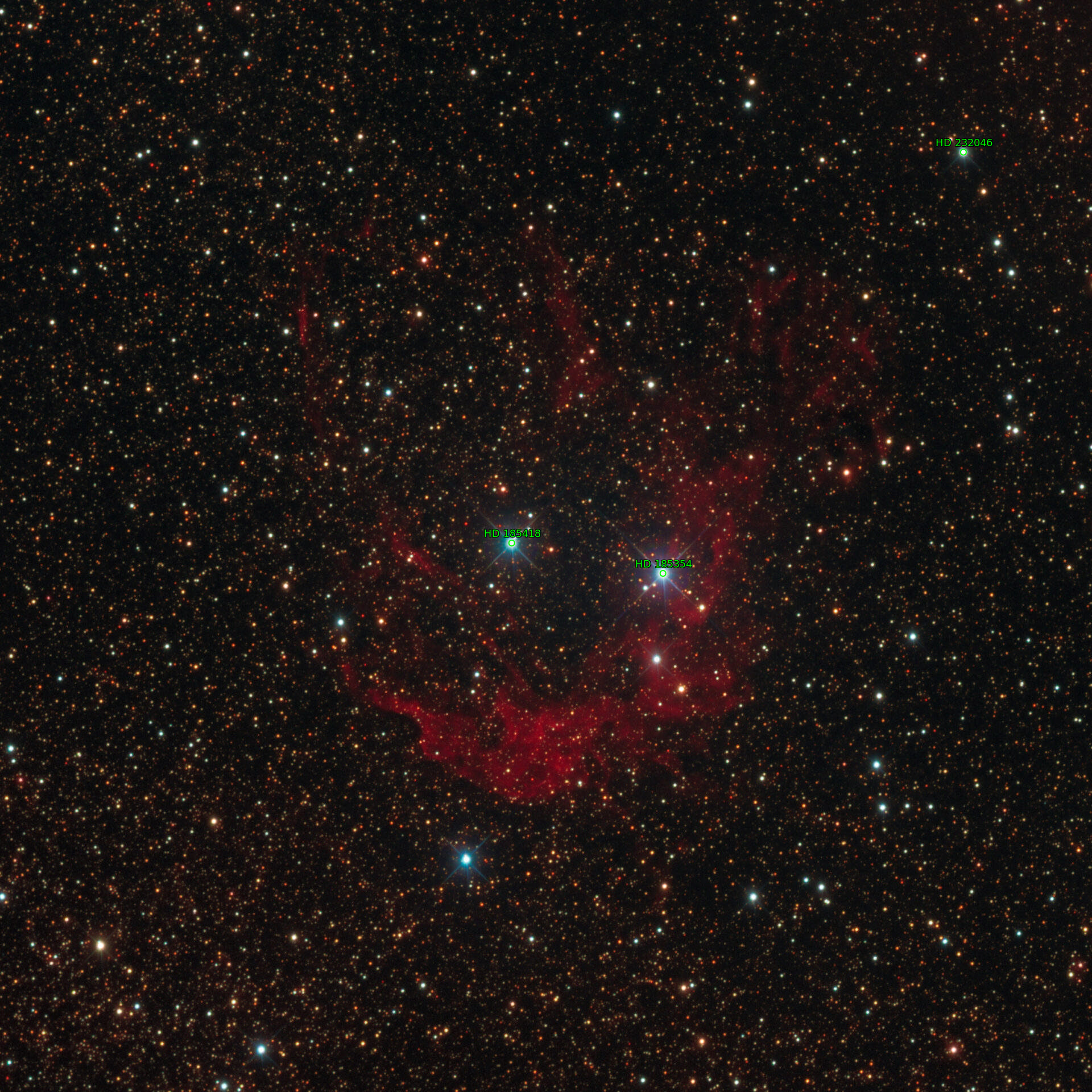 Sternkarten-Overlay (Astrometry.net)