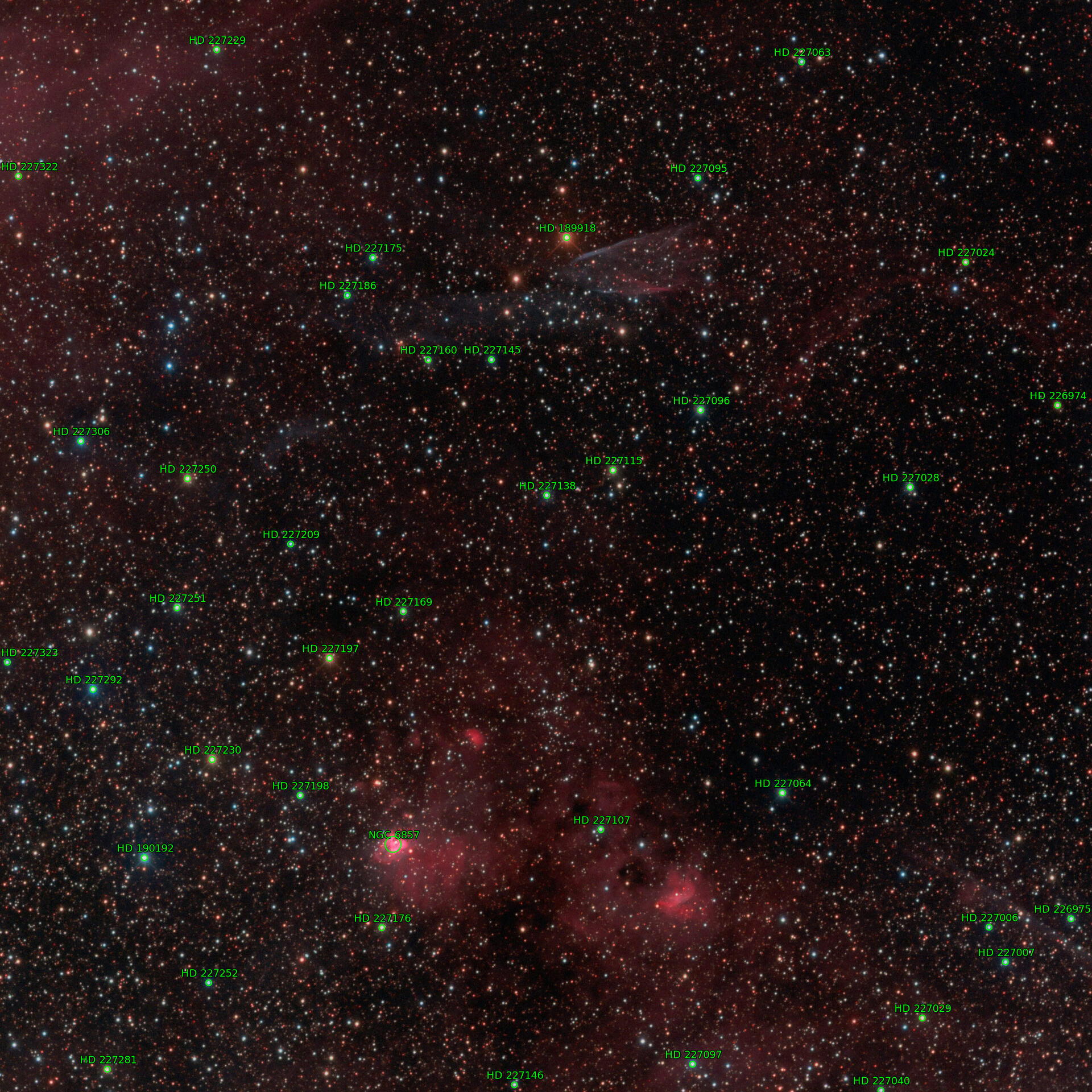 Sternkarten-Overlay (Astrometry.net)
