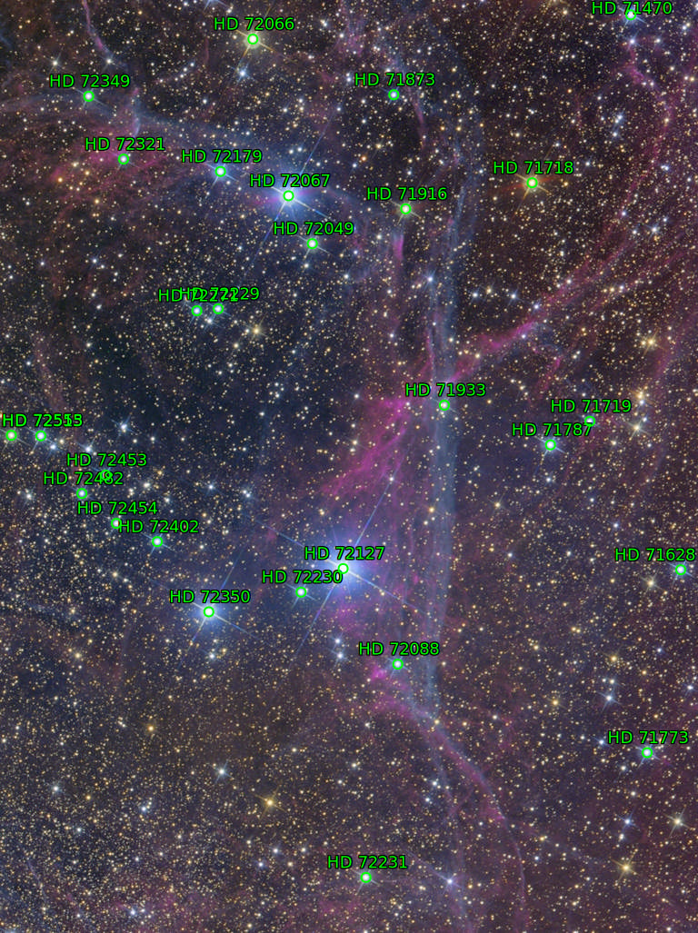 Sternkarten-Overlay (Astrometry.net)