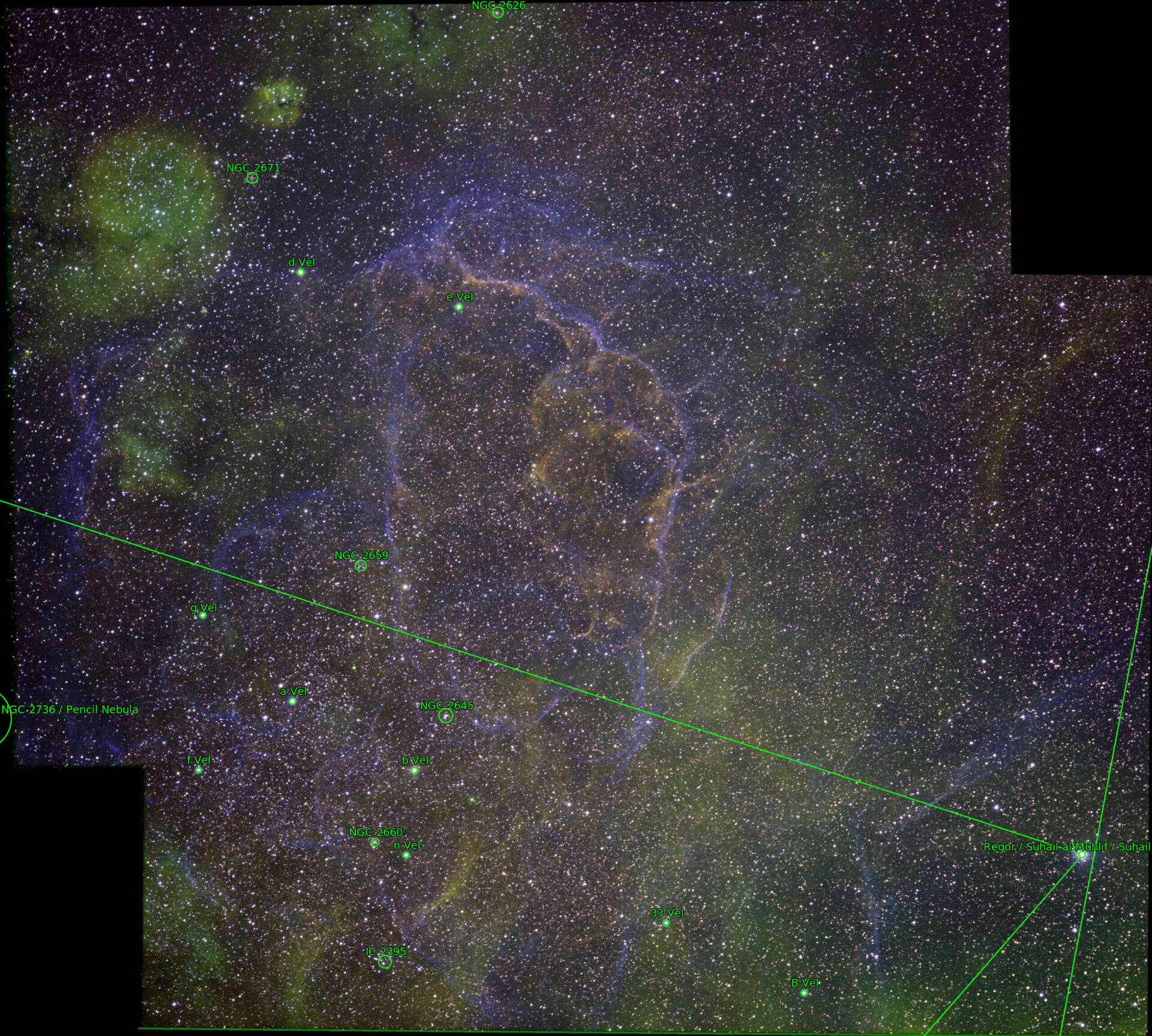 Sternkarten-Overlay (Astrometry.net)