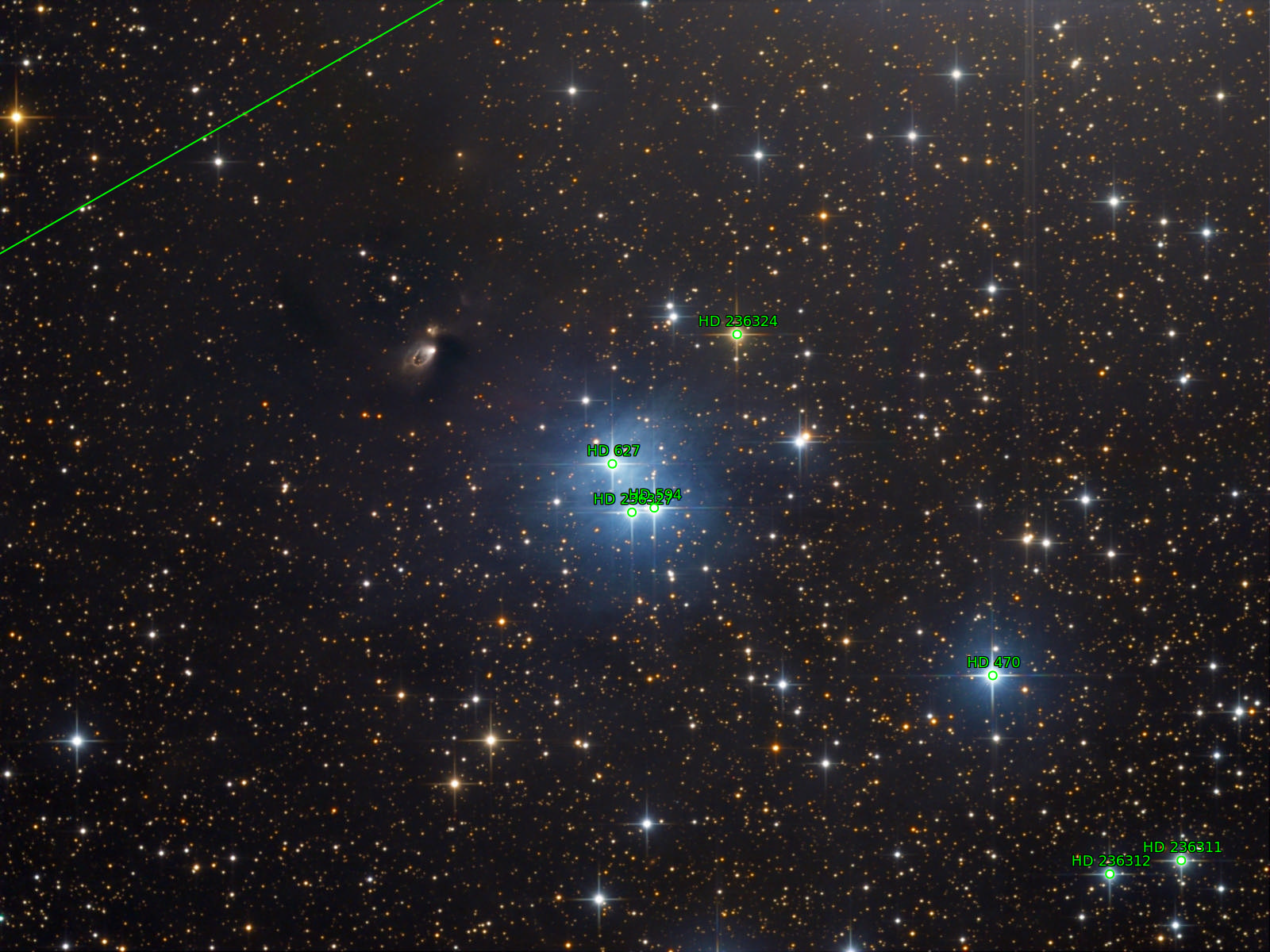 Sternkarten-Overlay (Astrometry.net)