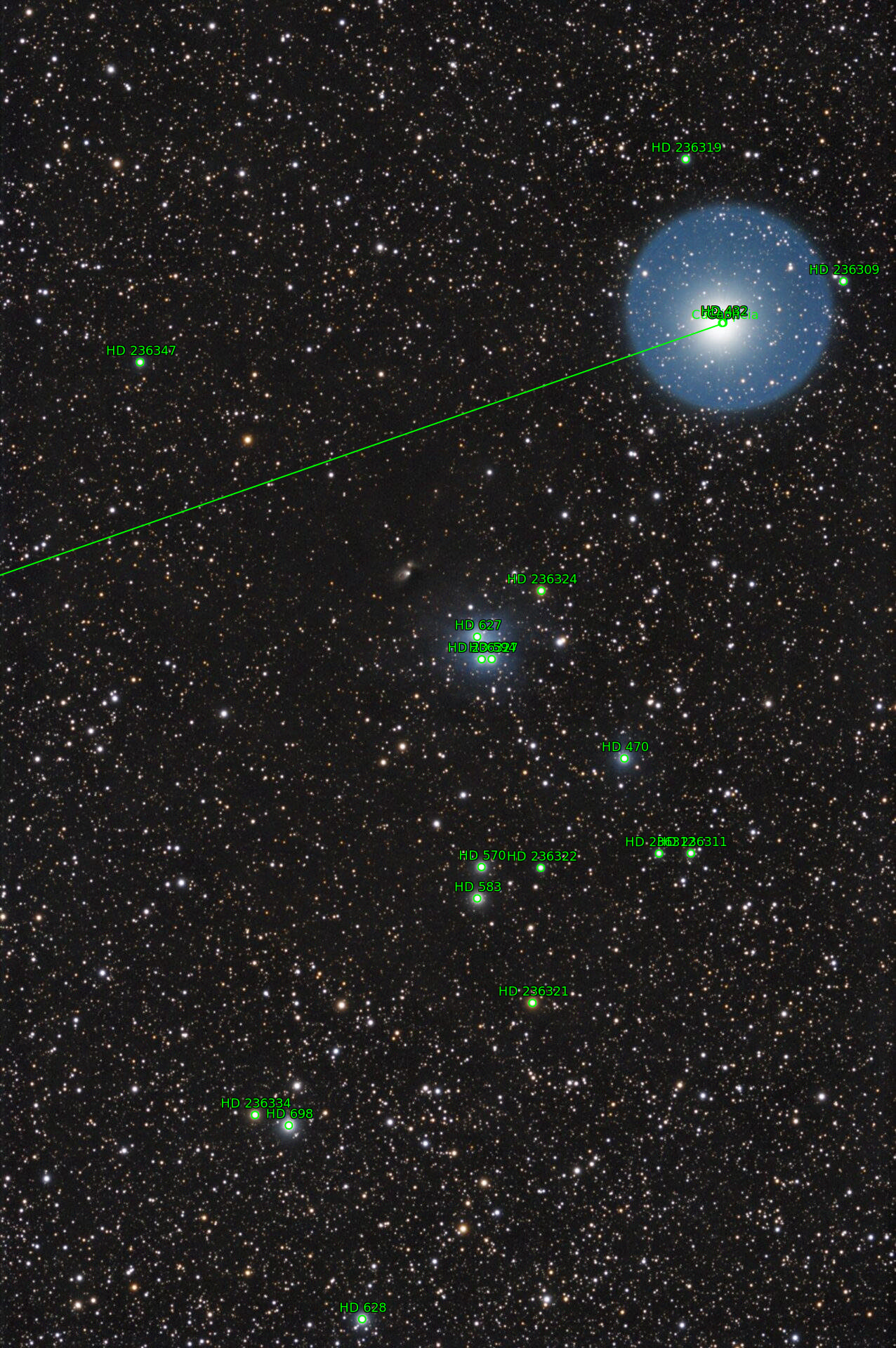 Sternkarten-Overlay (Astrometry.net)
