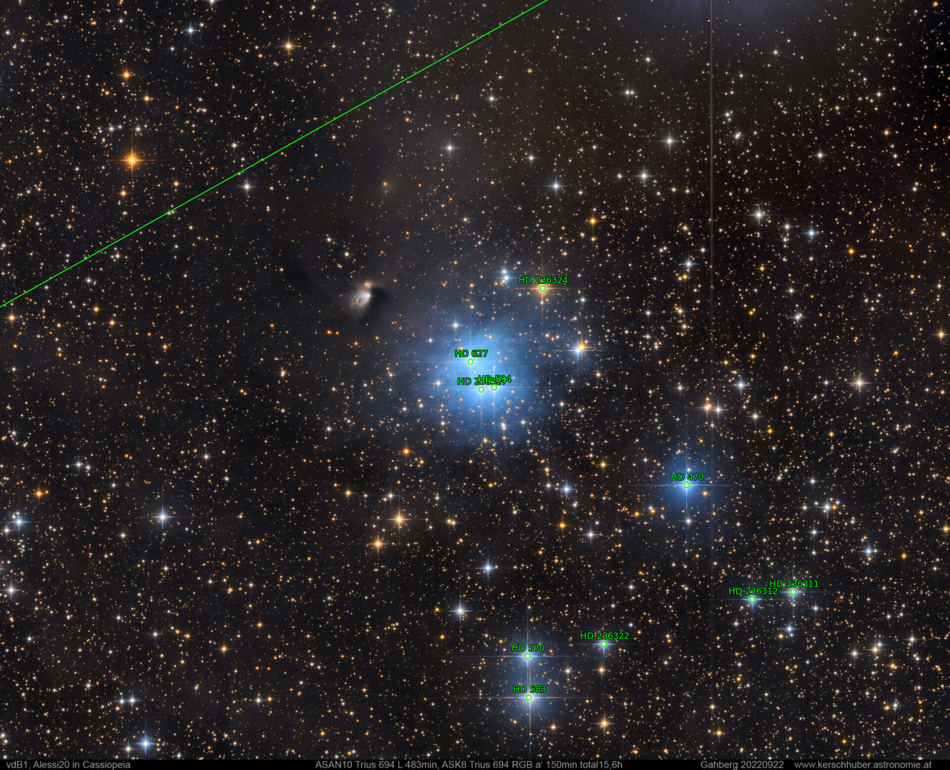 Sternkarten-Overlay (Astrometry.net)