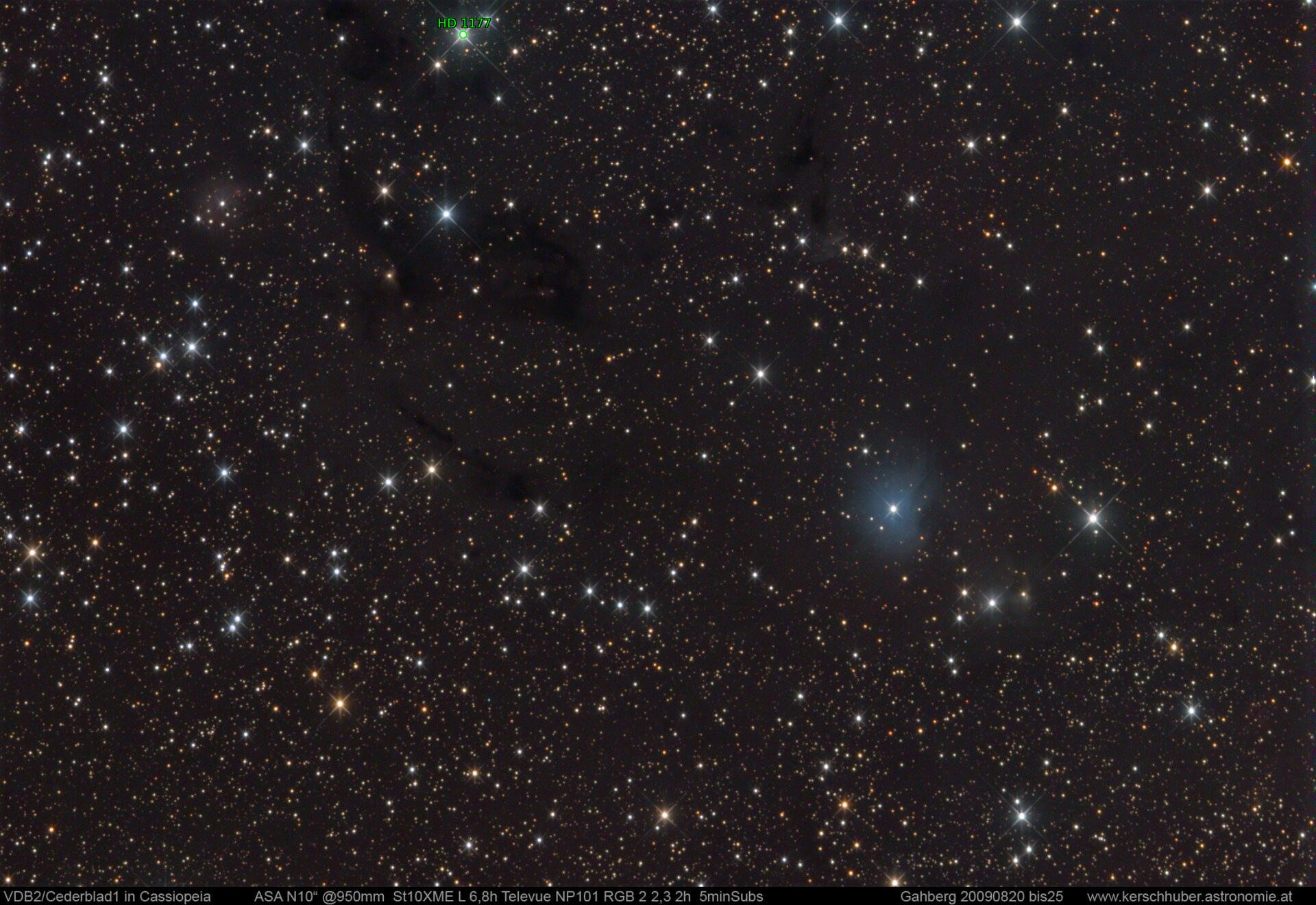 Sternkarten-Overlay (Astrometry.net)