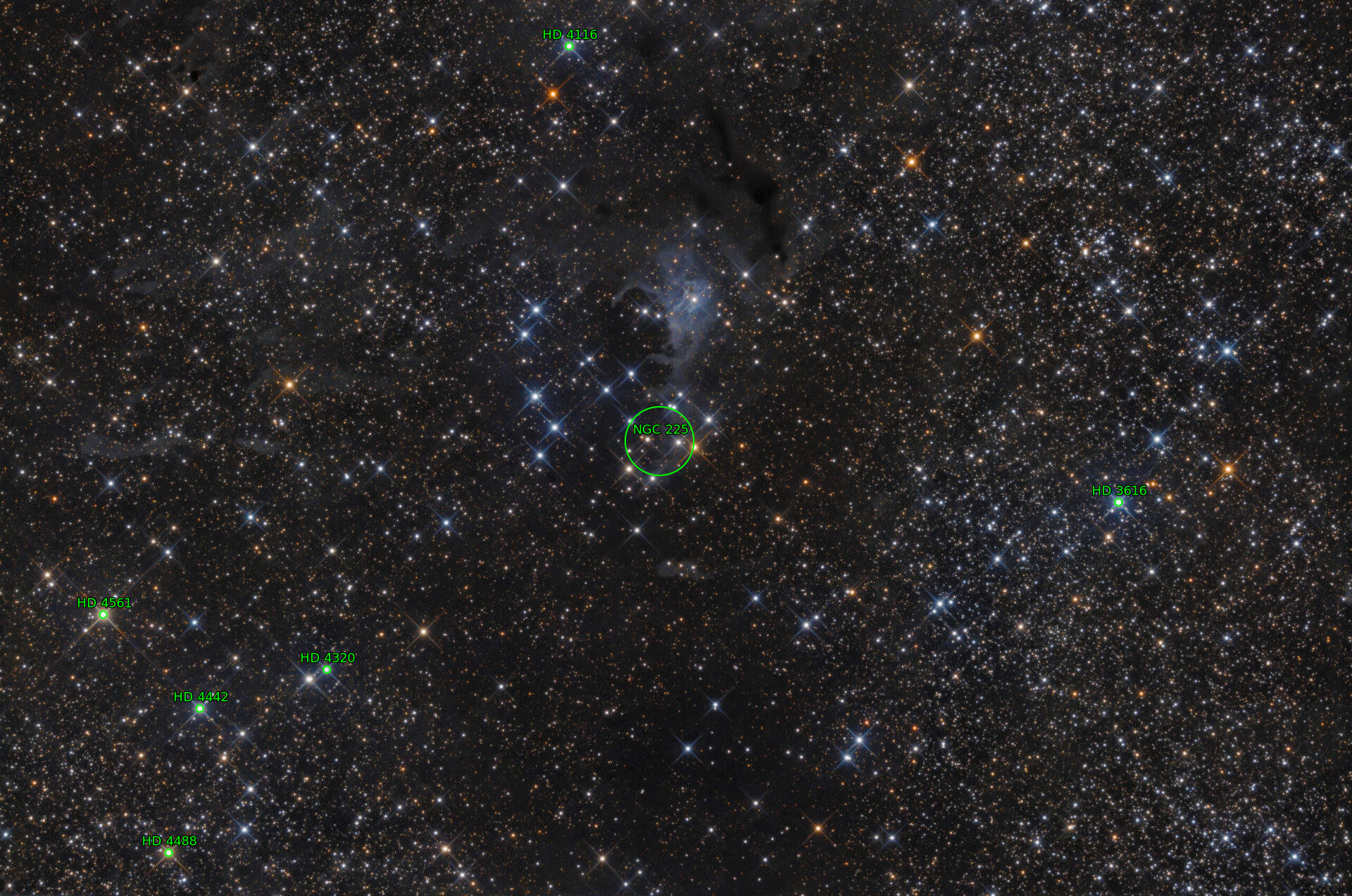 Sternkarten-Overlay (Astrometry.net)