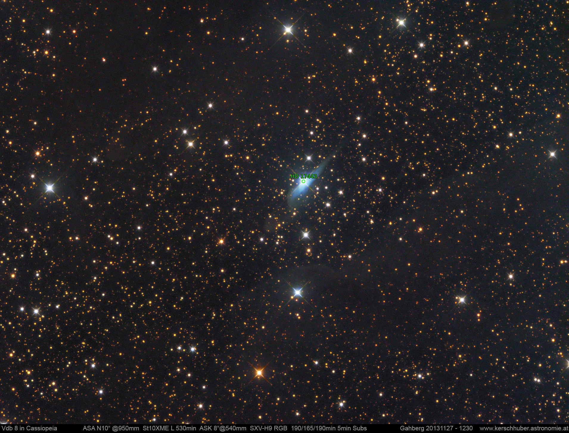 Sternkarten-Overlay (Astrometry.net)