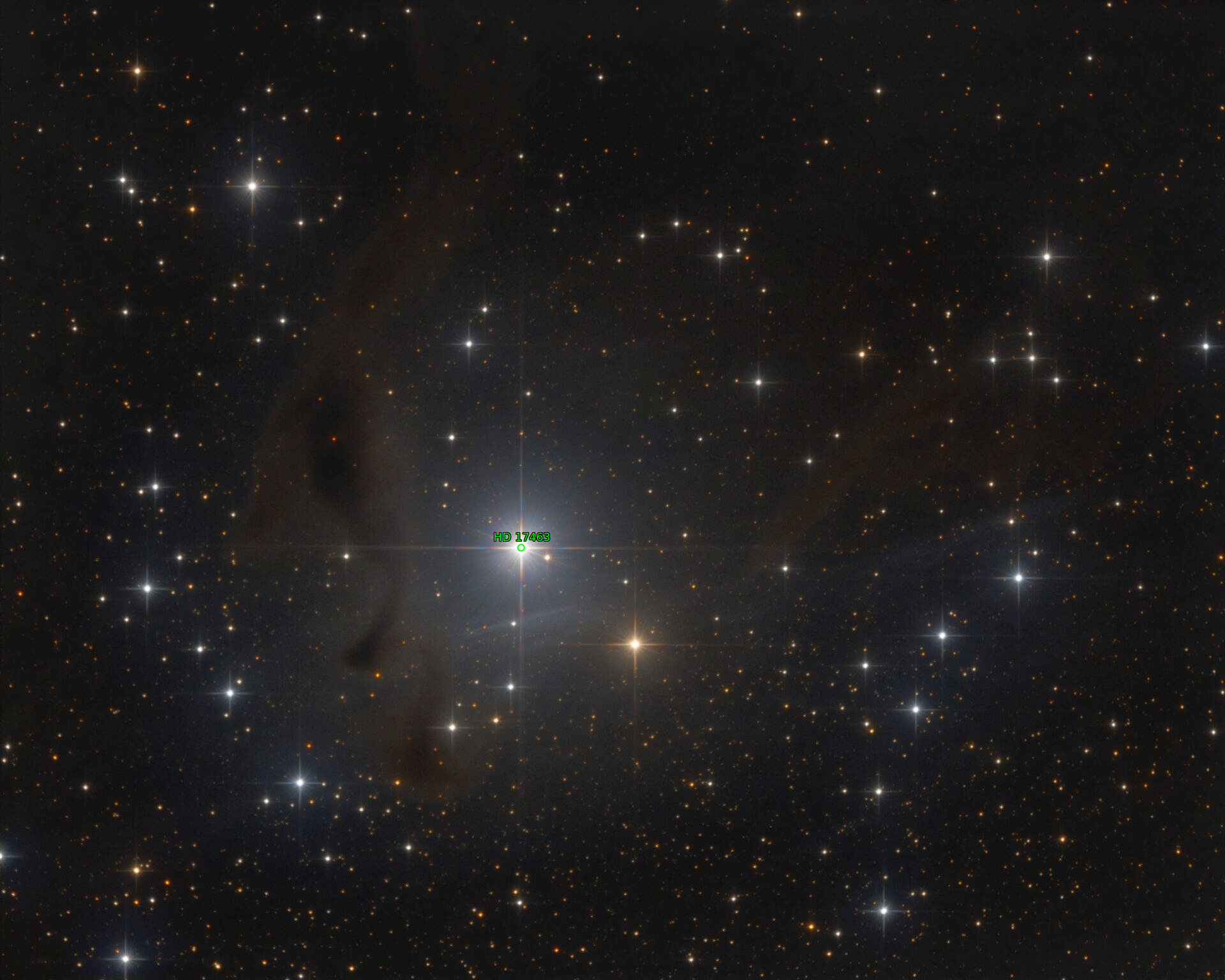 Sternkarten-Overlay (Astrometry.net)