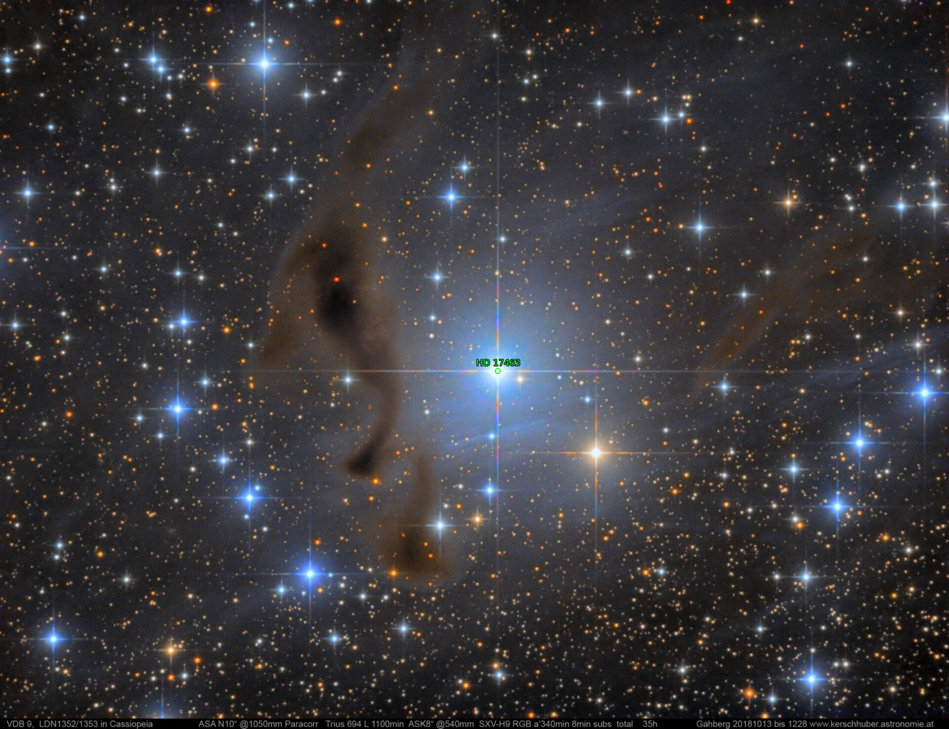 Sternkarten-Overlay (Astrometry.net)