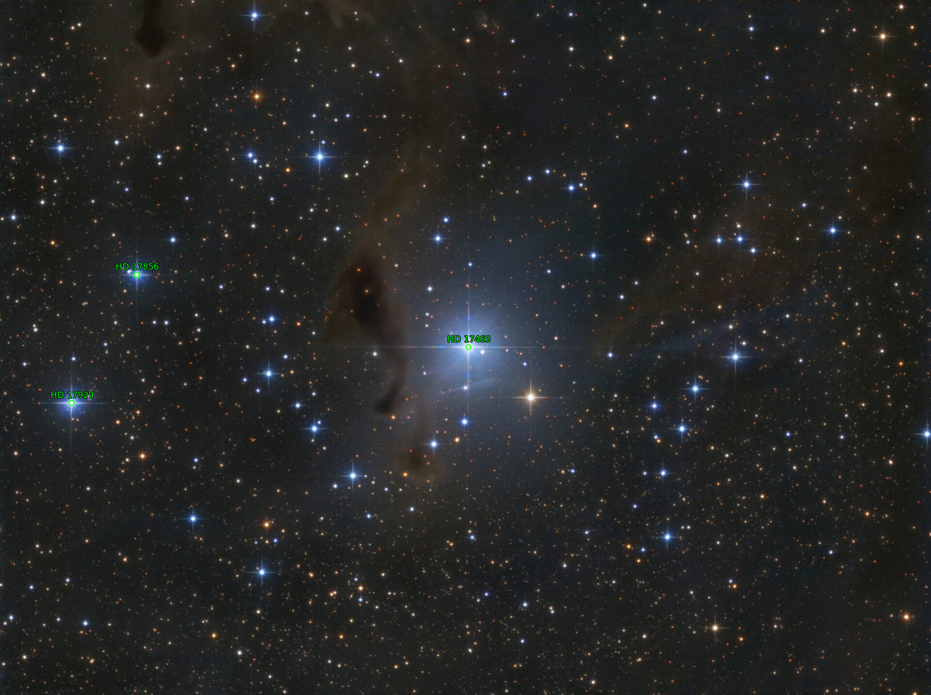 Sternkarten-Overlay (Astrometry.net)