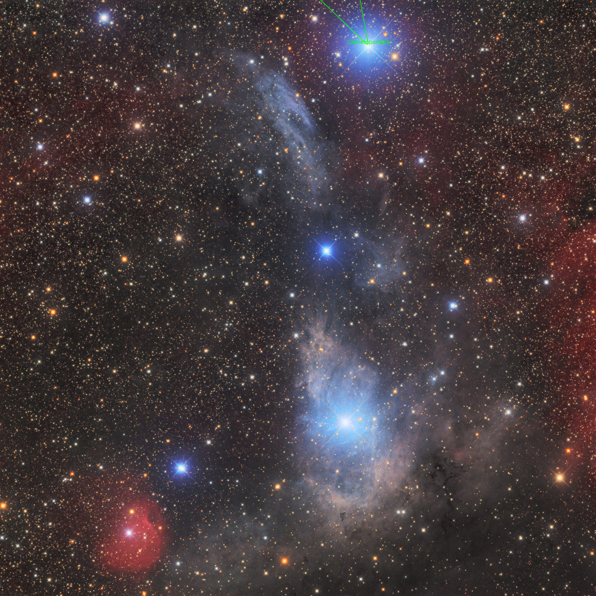 Sternkarten-Overlay (Astrometry.net)