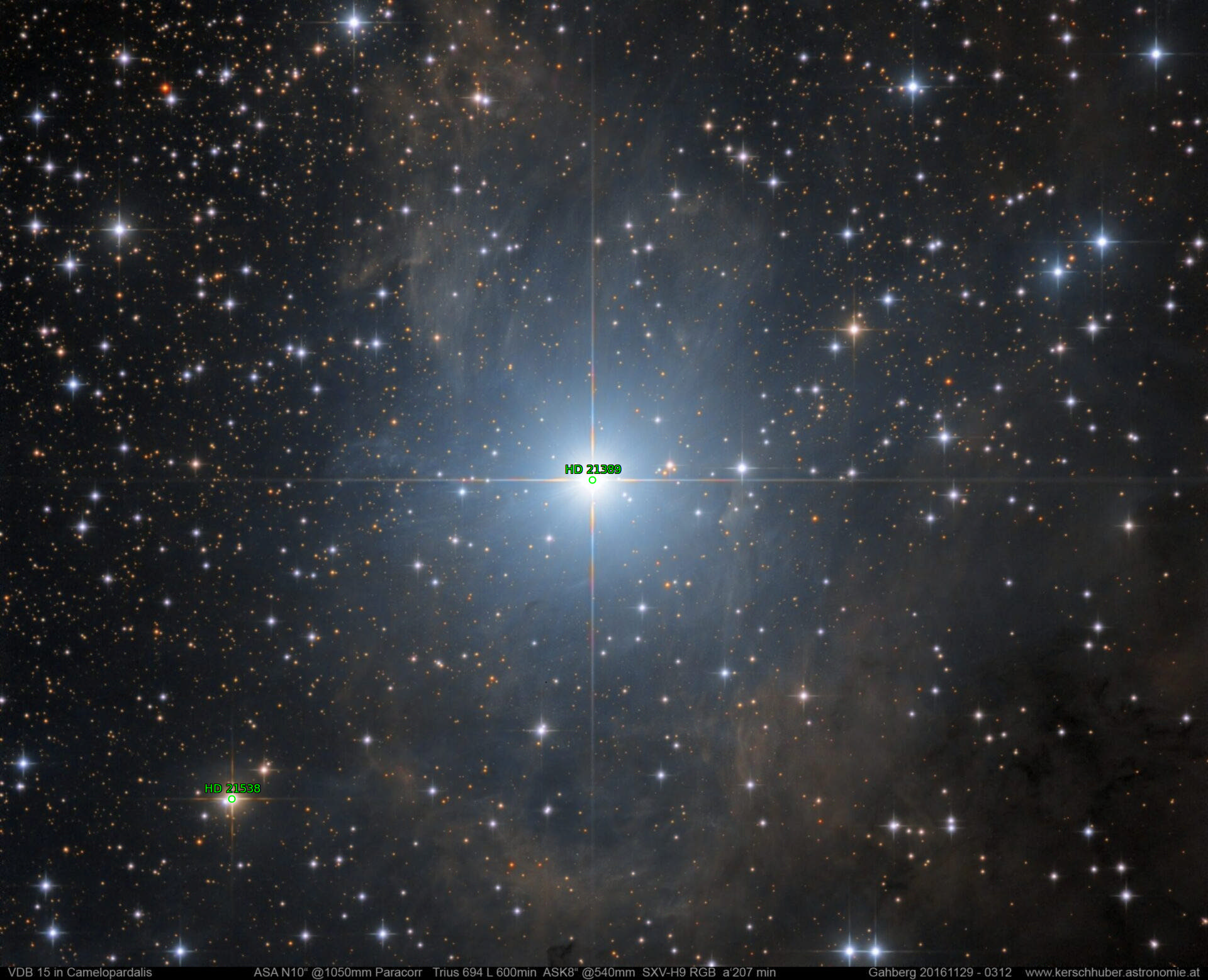 Sternkarten-Overlay (Astrometry.net)