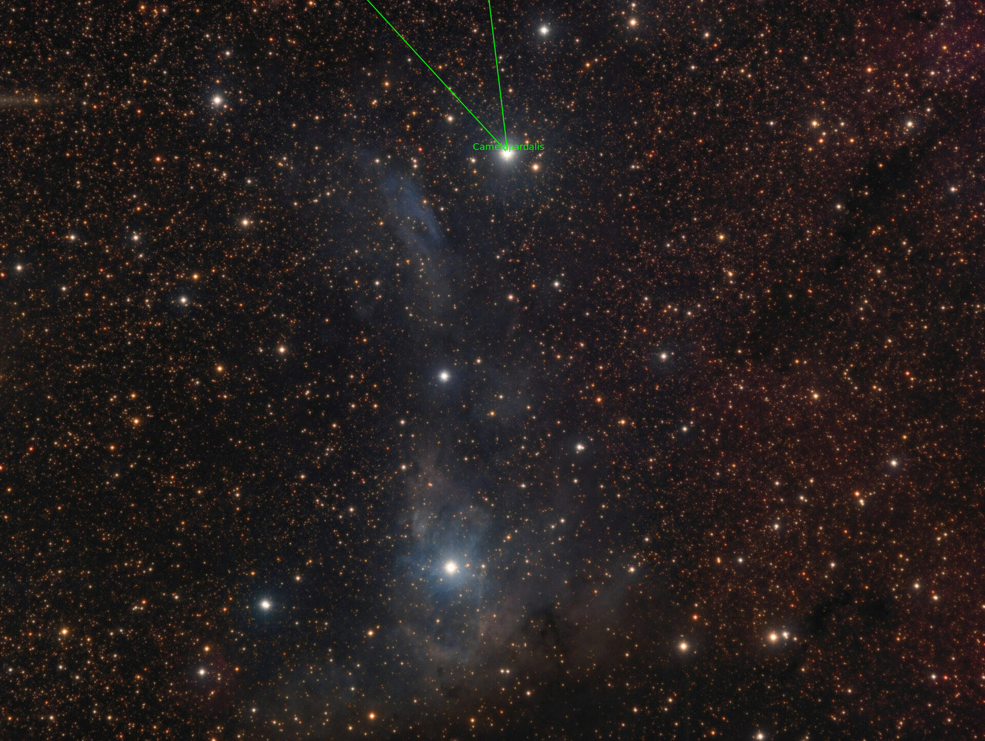 Sternkarten-Overlay (Astrometry.net)