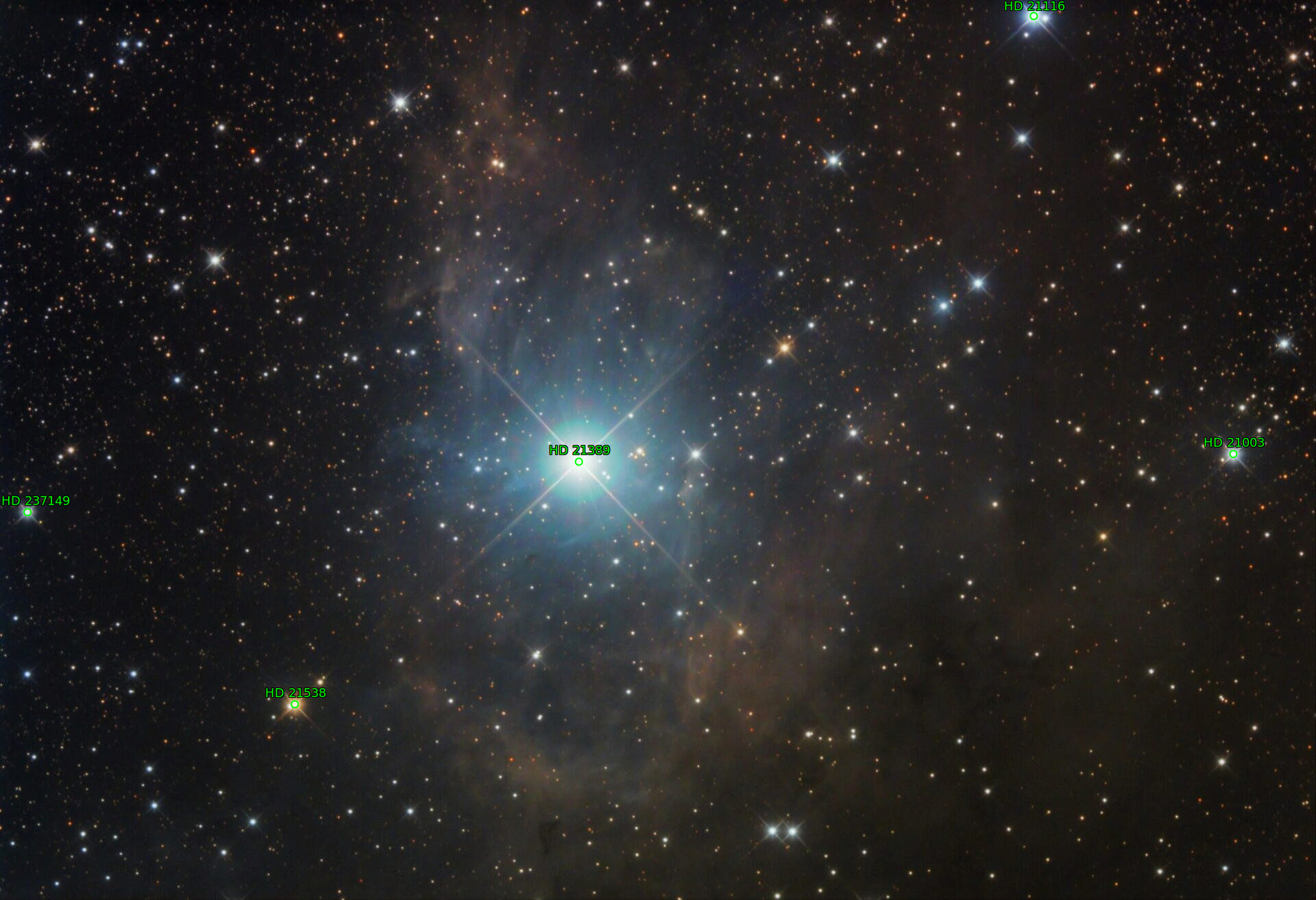 Sternkarten-Overlay (Astrometry.net)