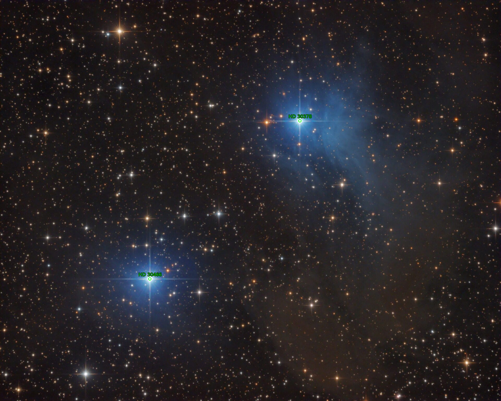 Sternkarten-Overlay (Astrometry.net)