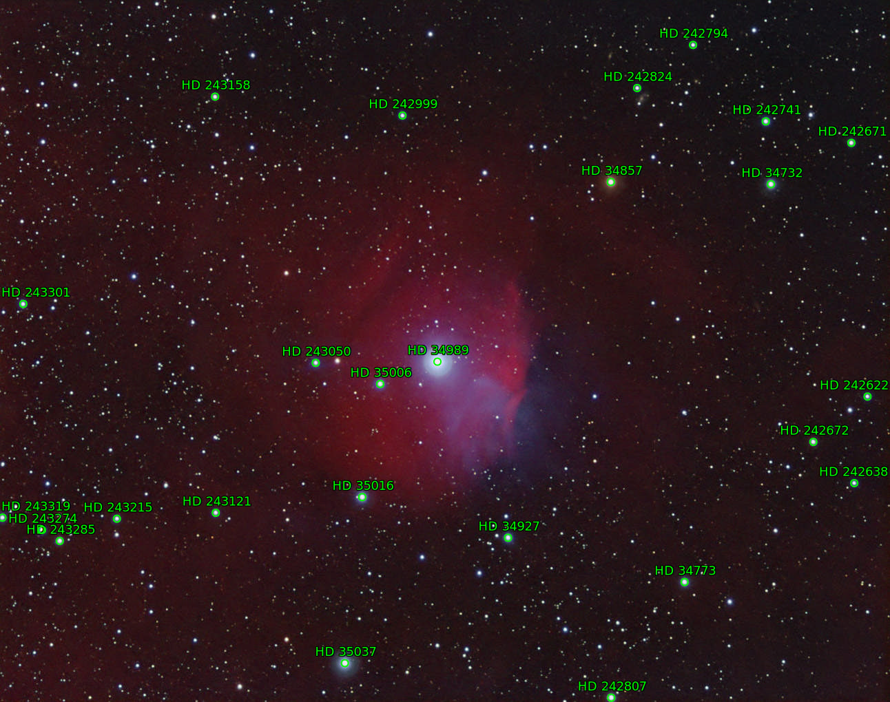 Sternkarten-Overlay (Astrometry.net)