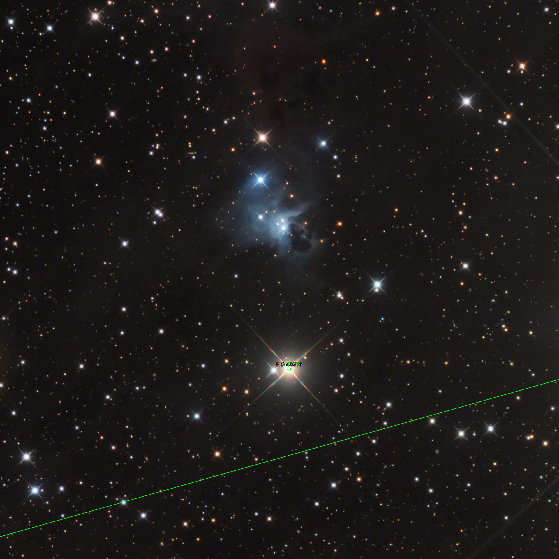 Sternkarten-Overlay (Astrometry.net)