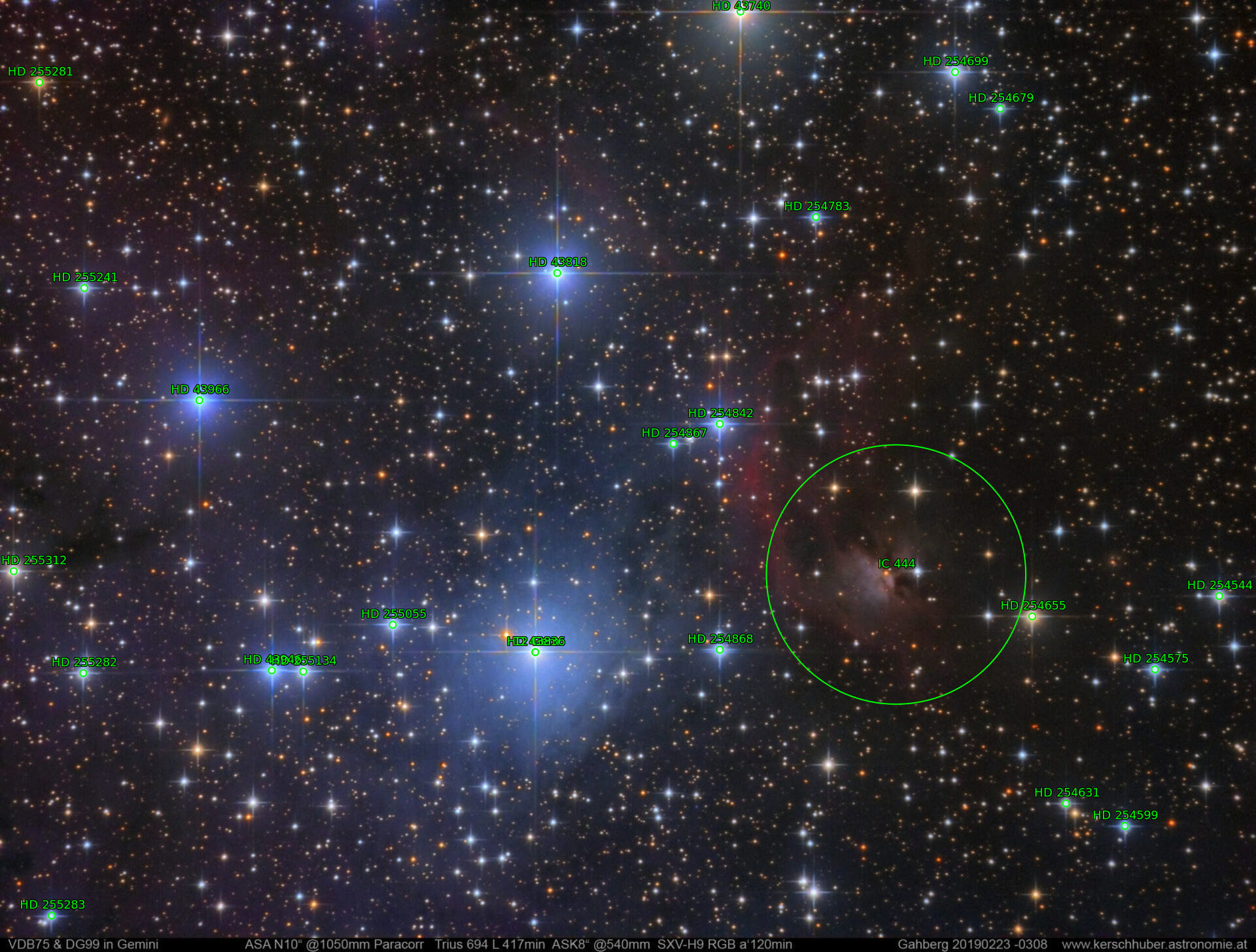 Sternkarten-Overlay (Astrometry.net)