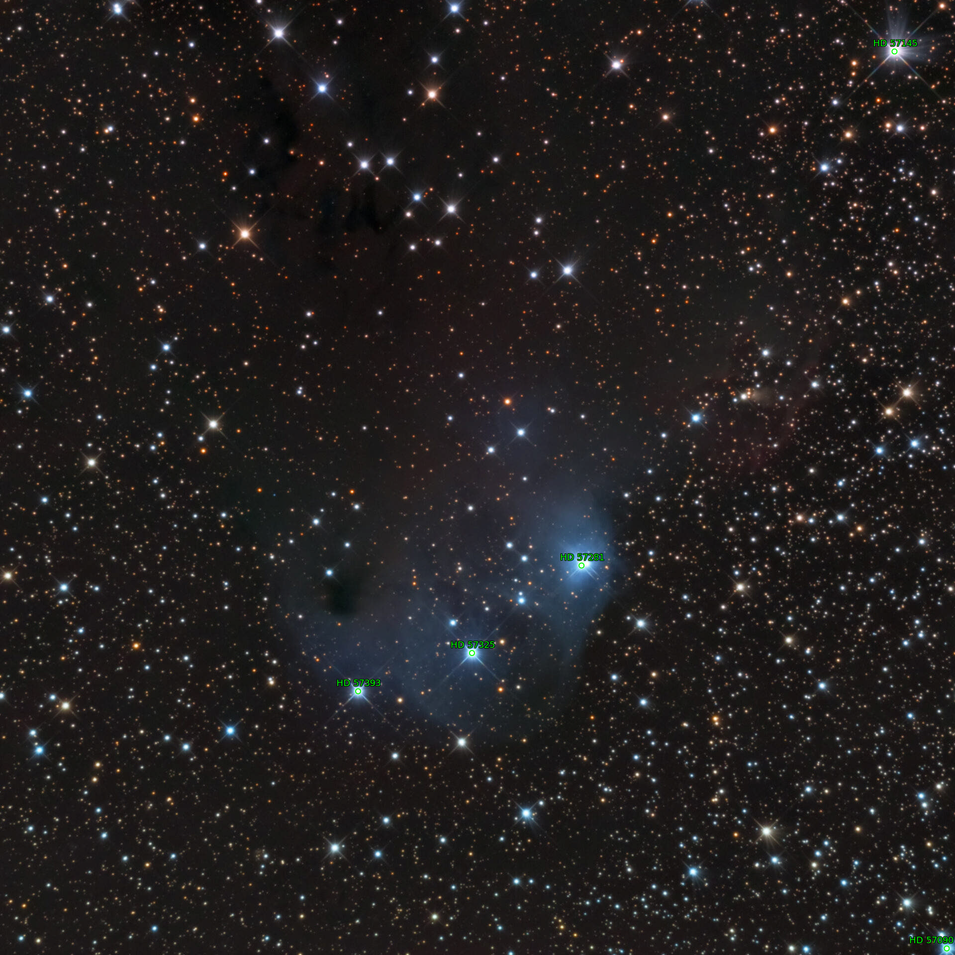 Sternkarten-Overlay (Astrometry.net)