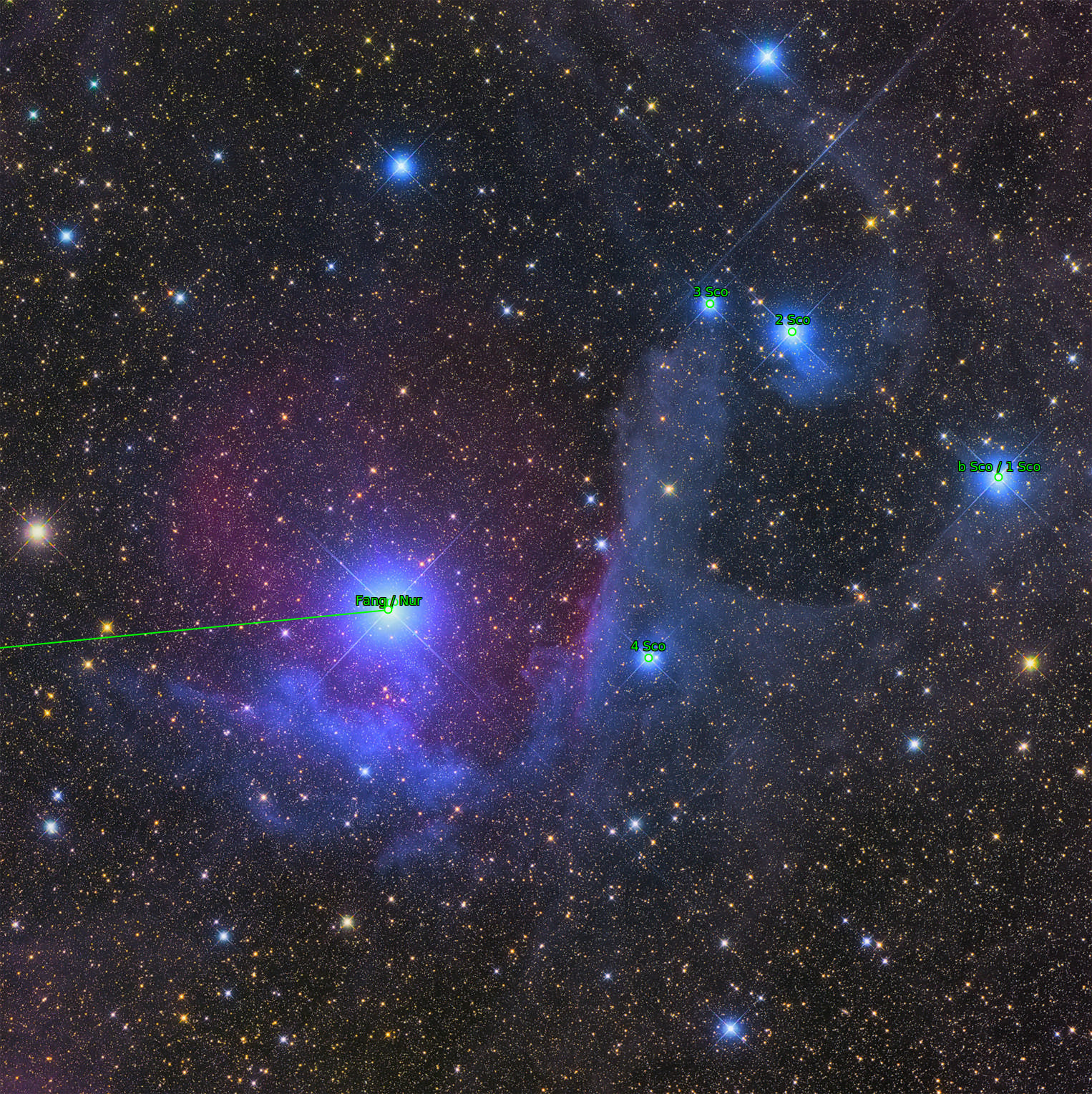 Sternkarten-Overlay (Astrometry.net)