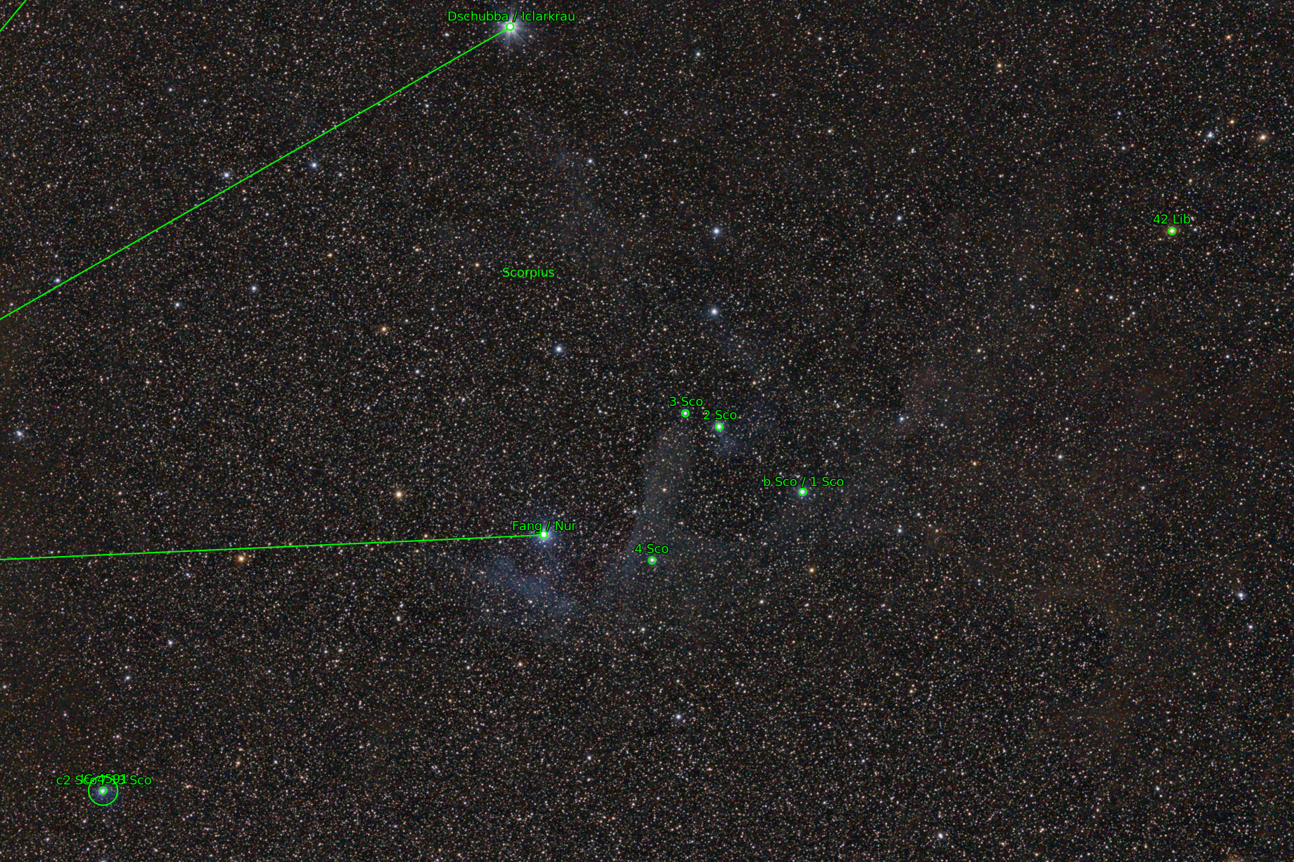 Sternkarten-Overlay (Astrometry.net)