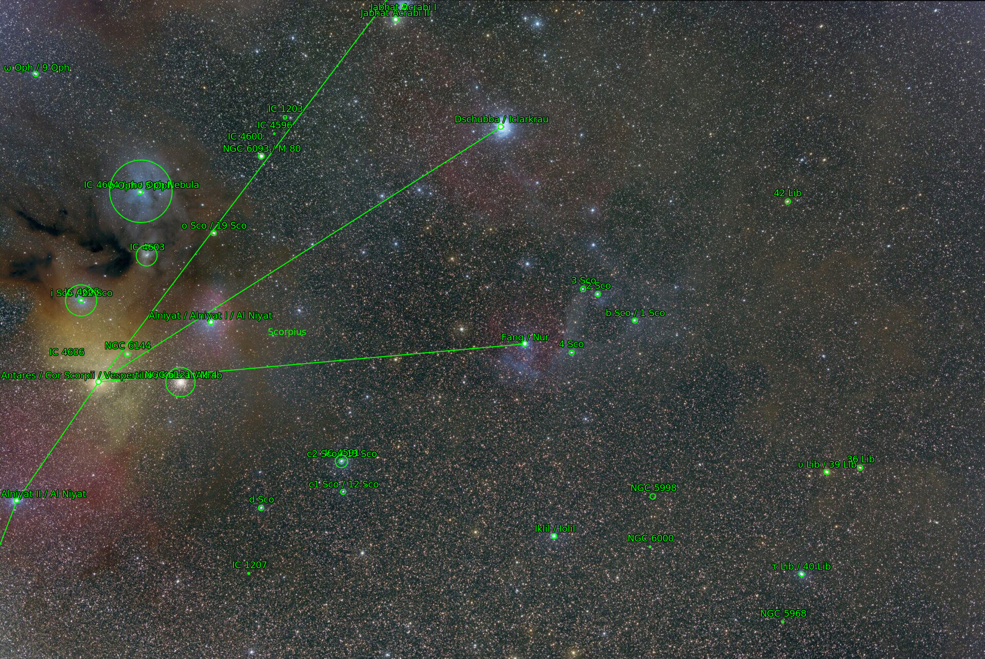 Sternkarten-Overlay (Astrometry.net)