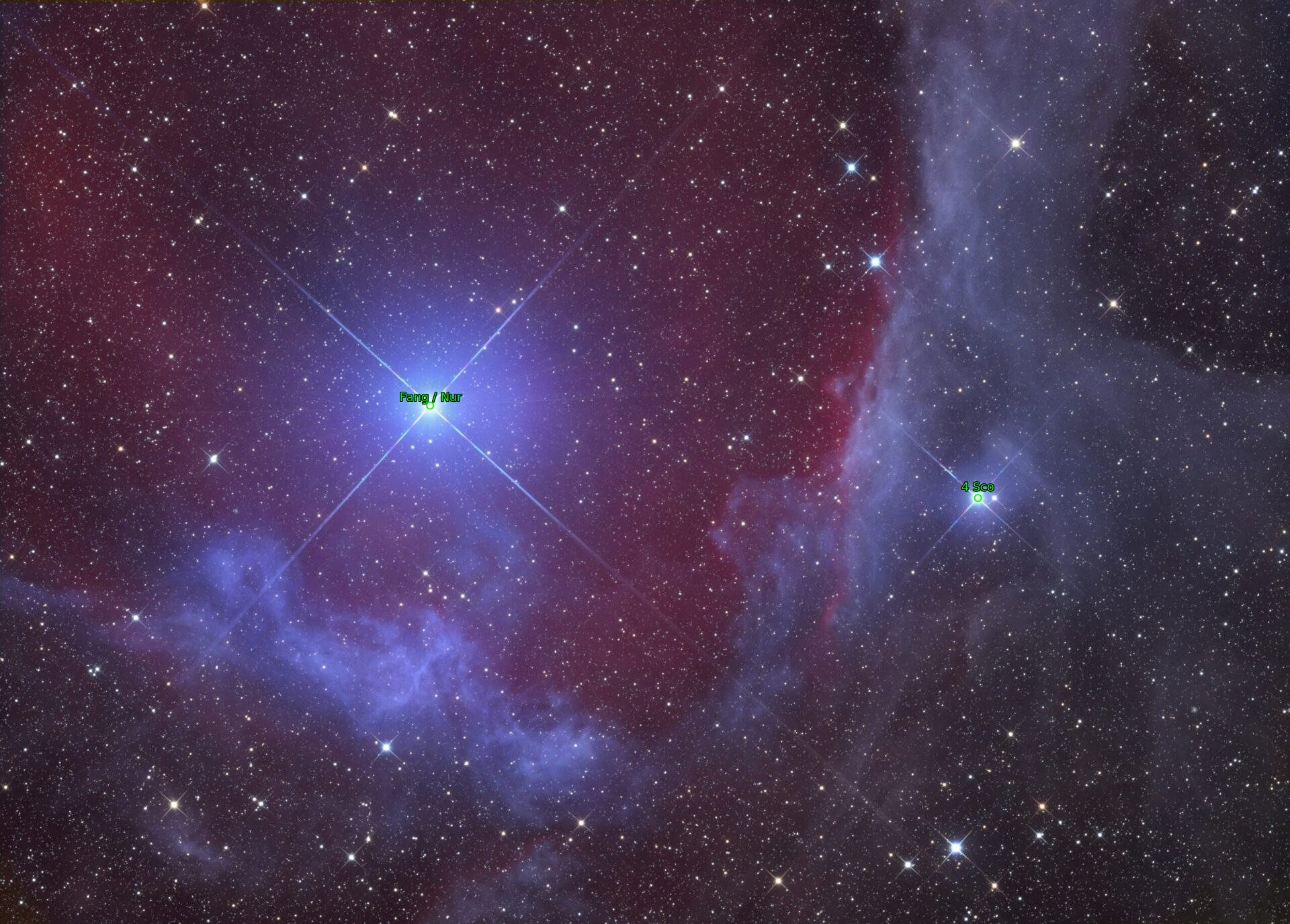 Sternkarten-Overlay (Astrometry.net)
