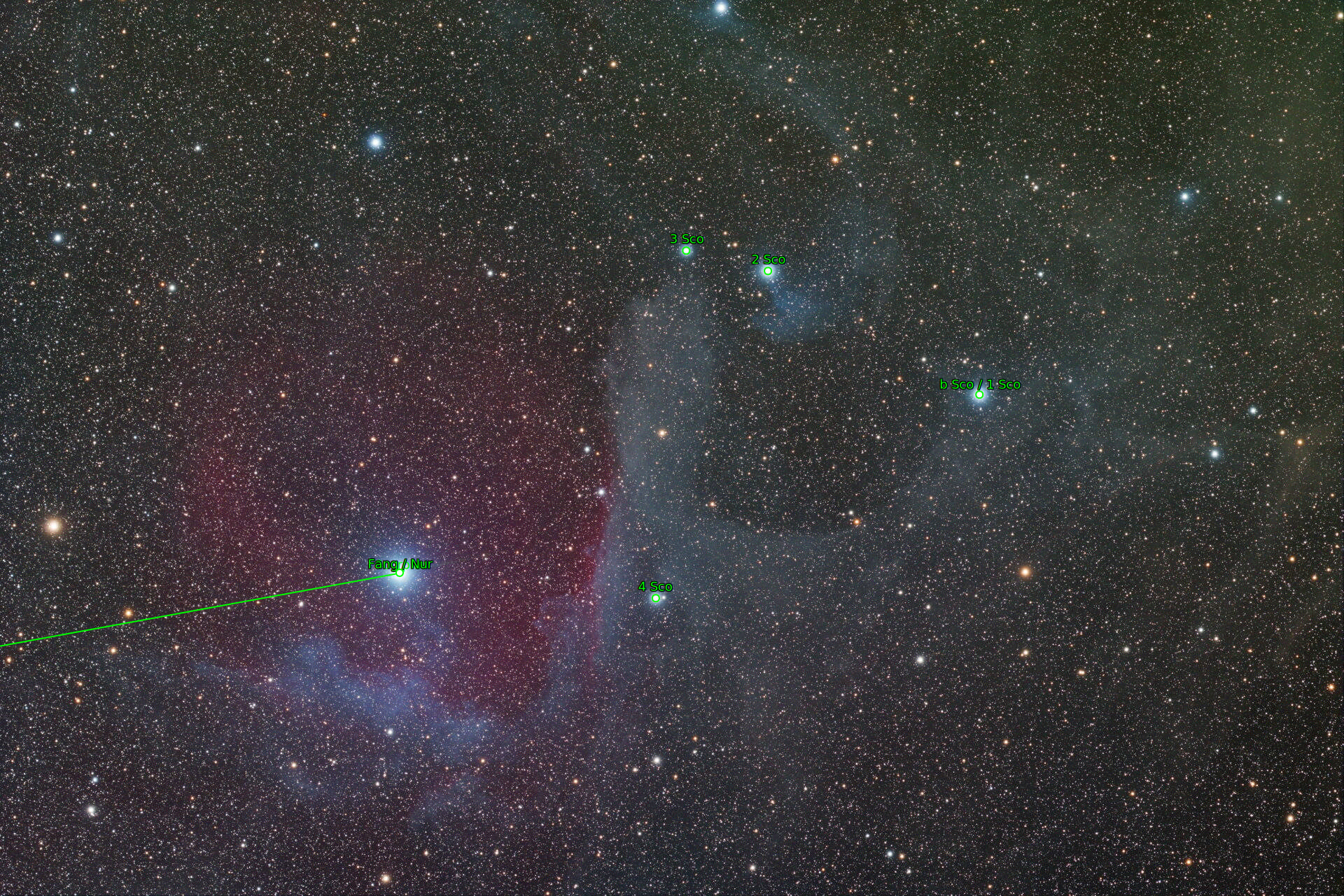 Sternkarten-Overlay (Astrometry.net)