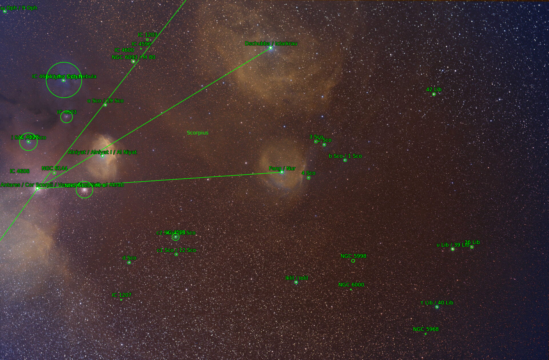 Sternkarten-Overlay (Astrometry.net)