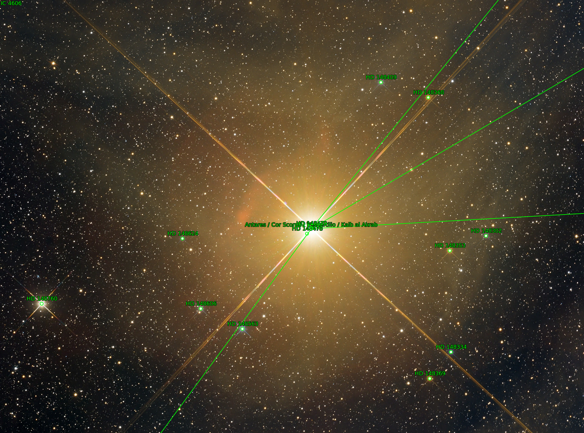 Sternkarten-Overlay (Astrometry.net)