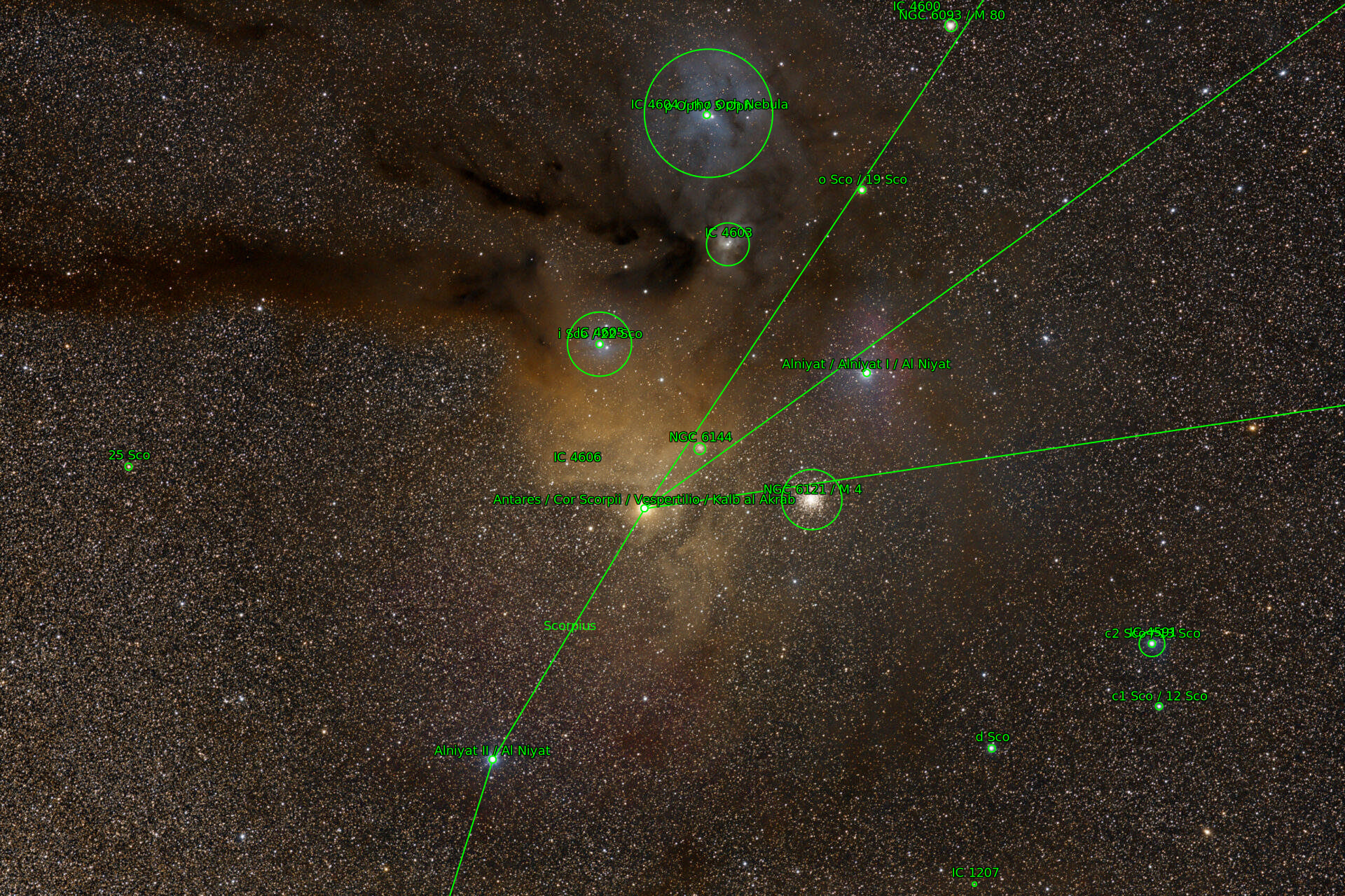 Sternkarten-Overlay (Astrometry.net)