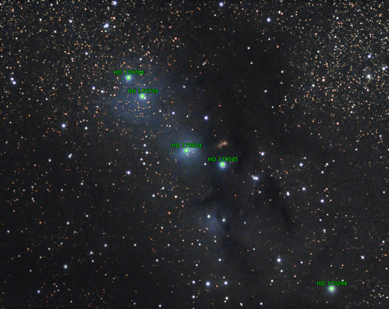 Sternkarten-Overlay (Astrometry.net)