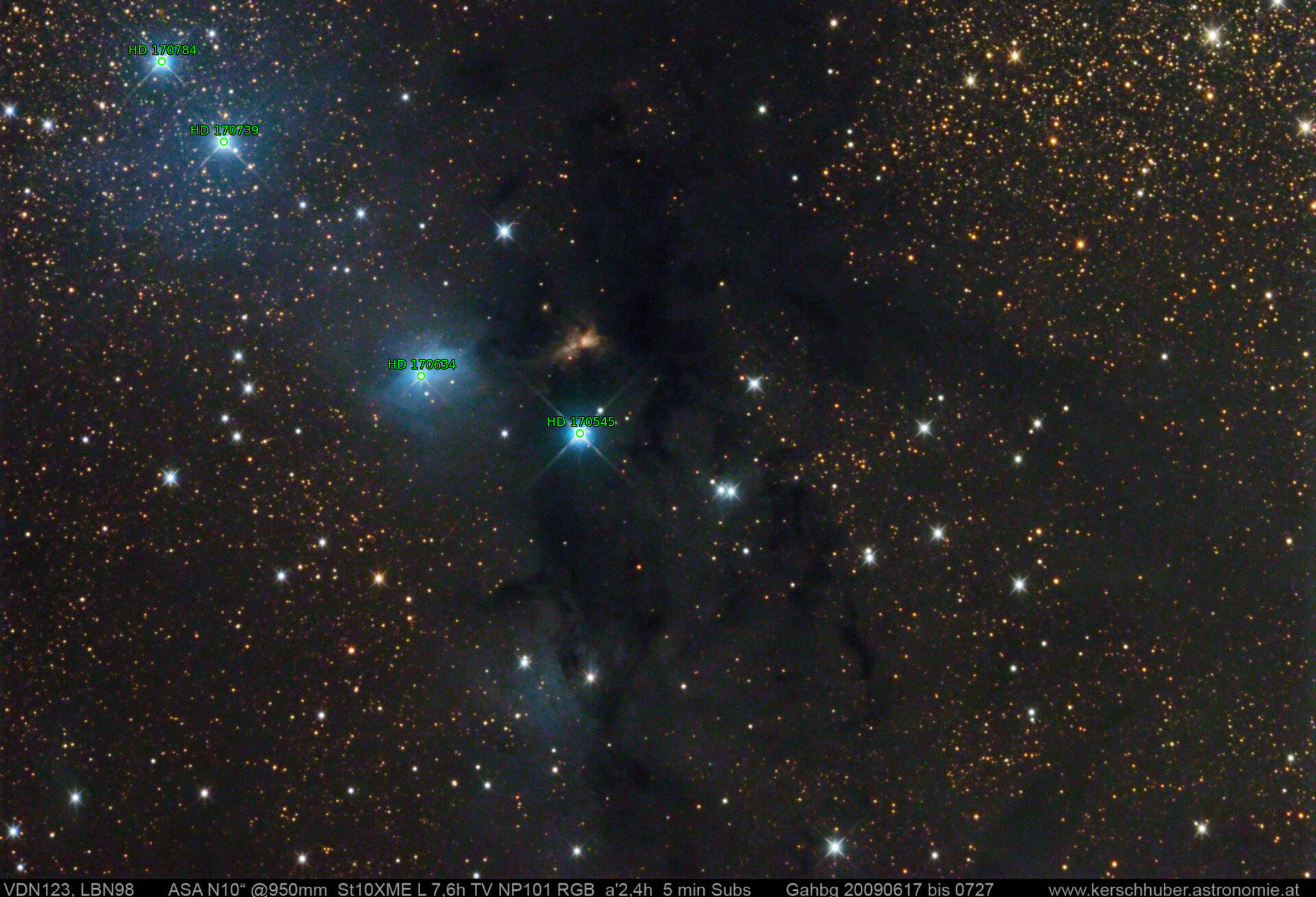 Sternkarten-Overlay (Astrometry.net)
