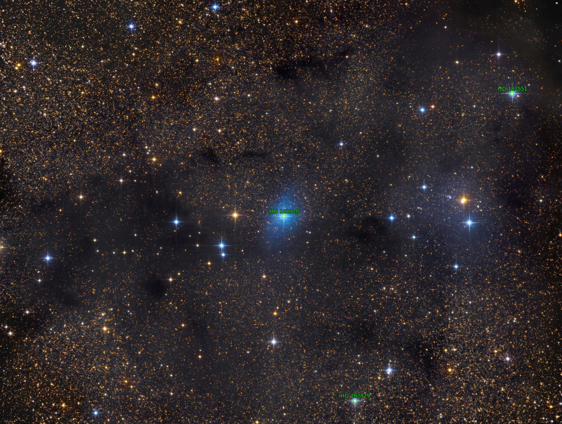 Sternkarten-Overlay (Astrometry.net)