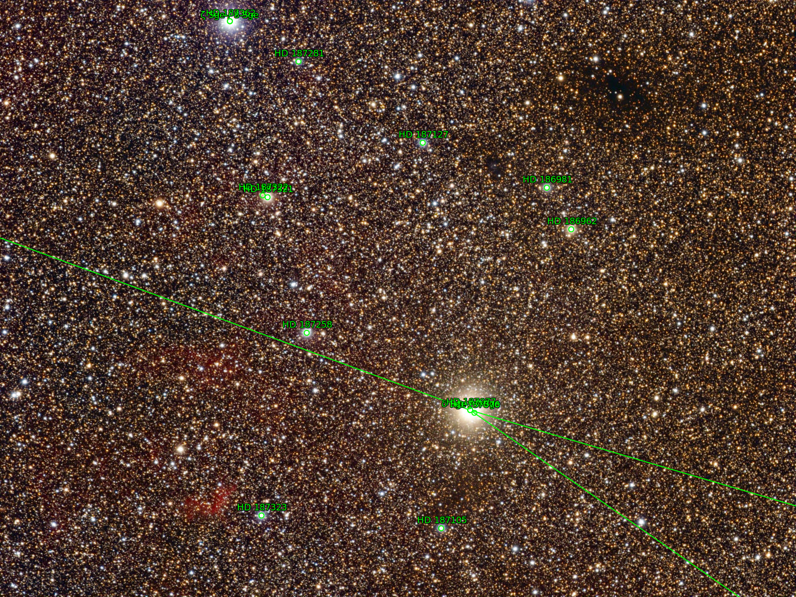 Sternkarten-Overlay (Astrometry.net)