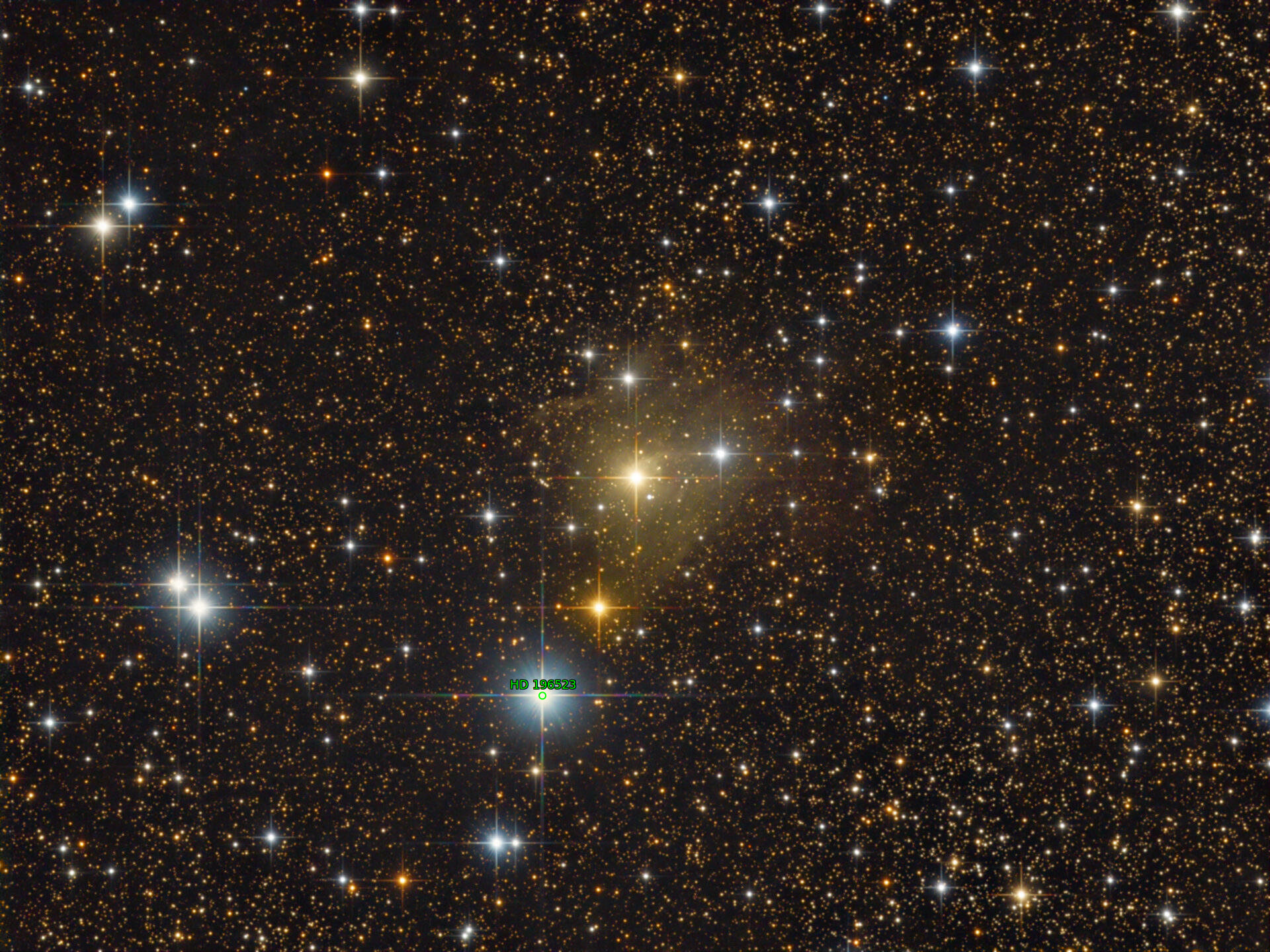 Sternkarten-Overlay (Astrometry.net)
