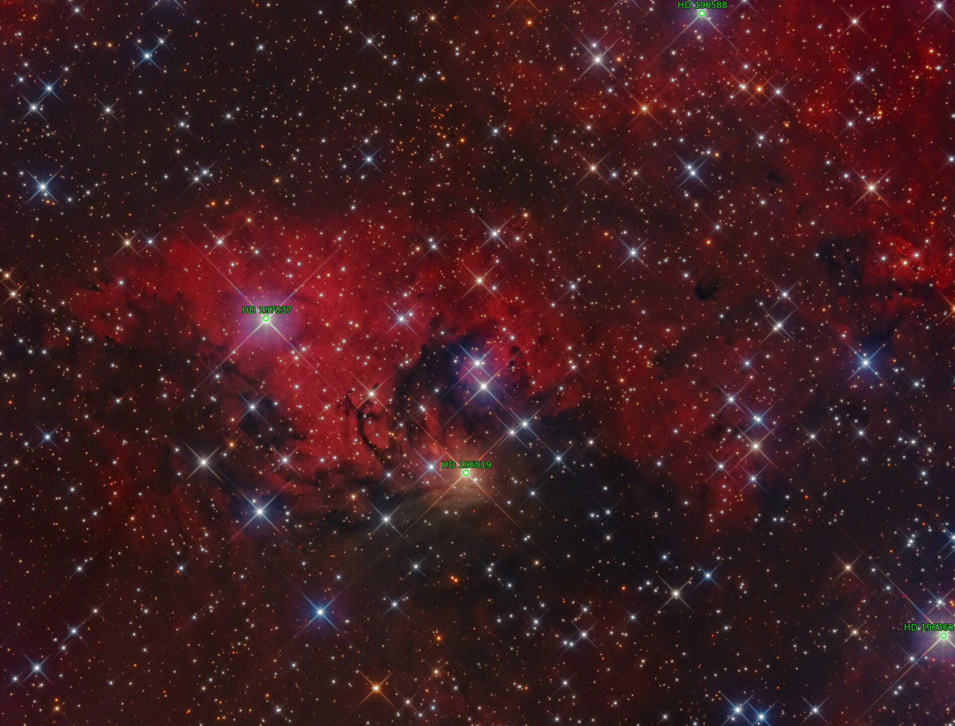 Sternkarten-Overlay (Astrometry.net)