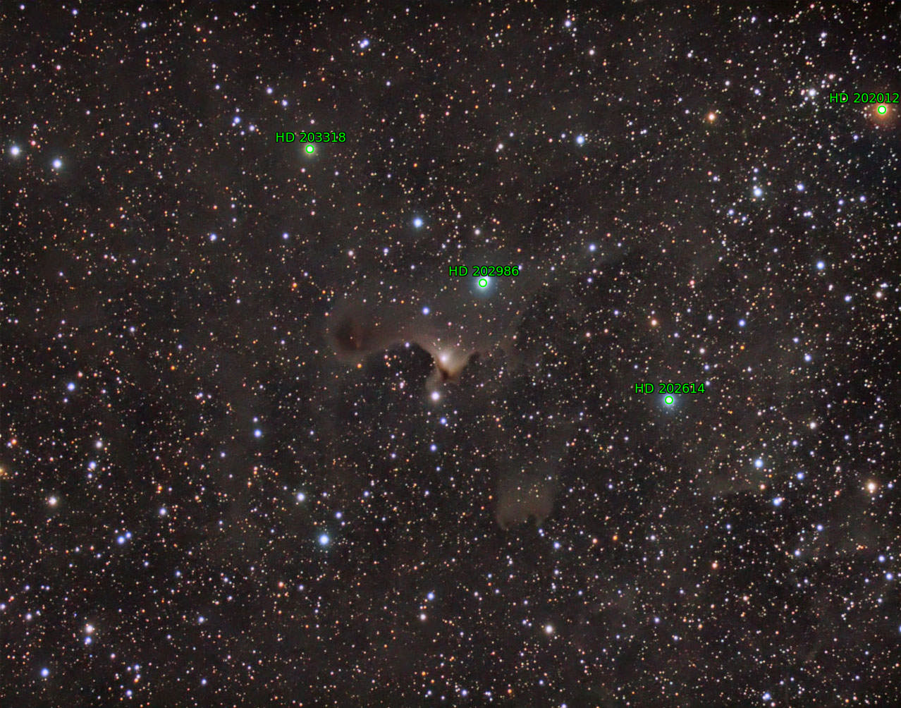 Sternkarten-Overlay (Astrometry.net)
