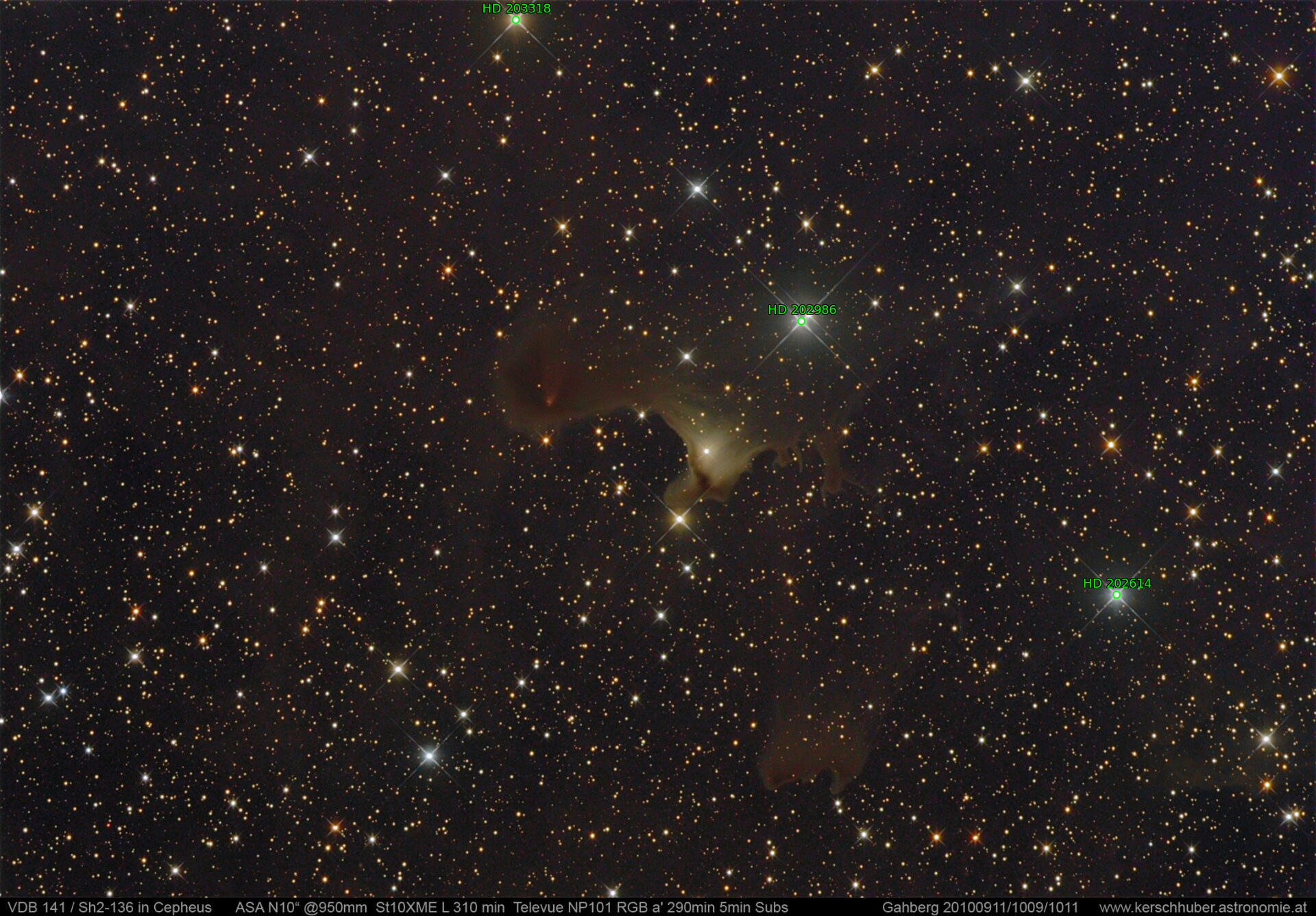 Sternkarten-Overlay (Astrometry.net)