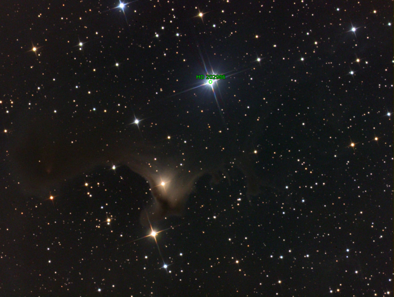 Sternkarten-Overlay (Astrometry.net)