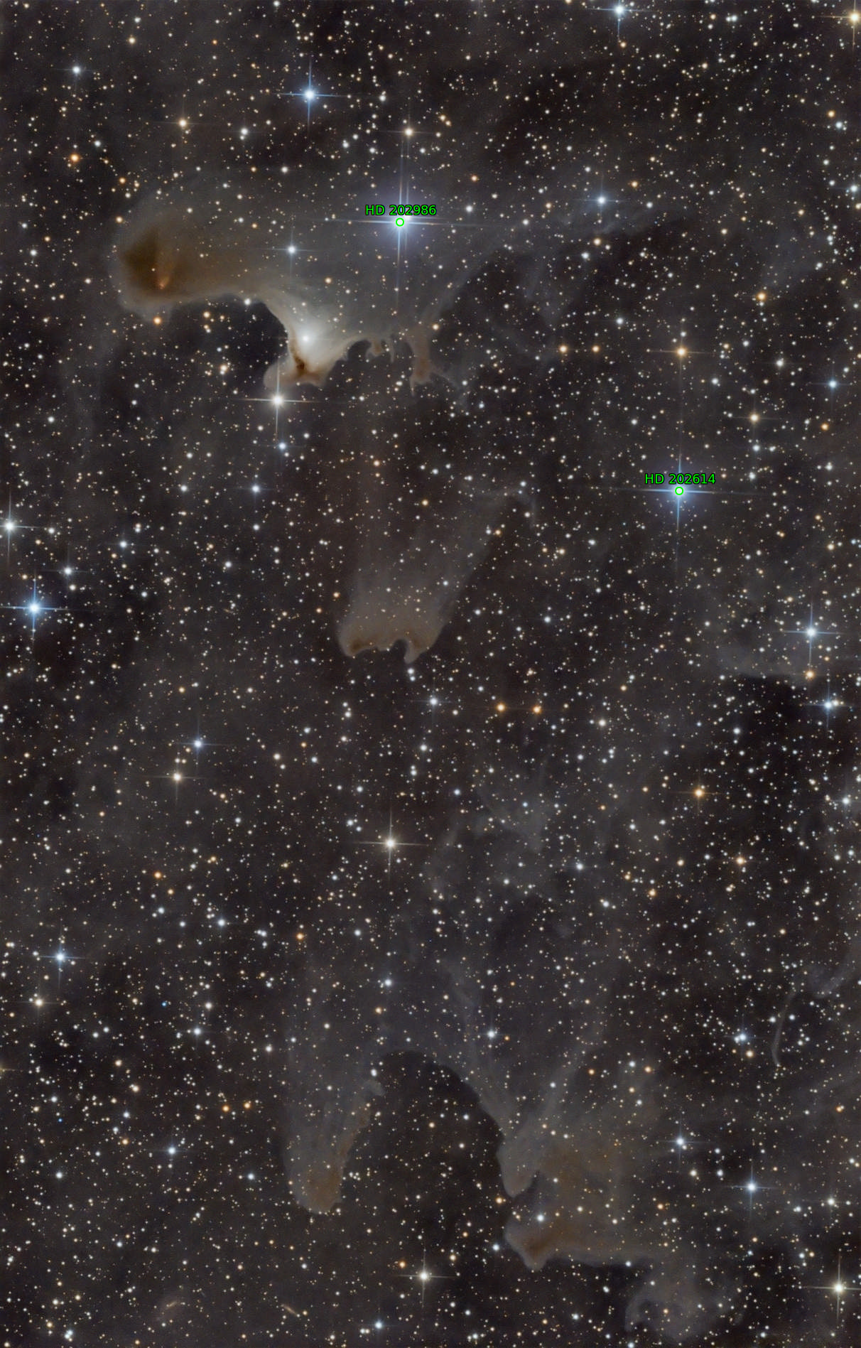 Sternkarten-Overlay (Astrometry.net)